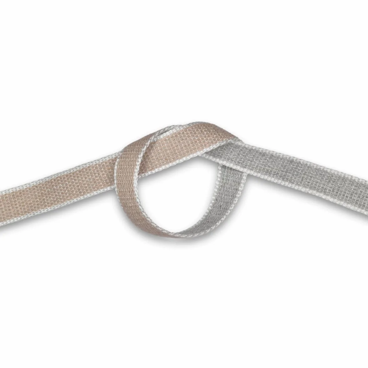 Corderie Italiane Cintino in cotone 22 mm 7,5 mt beige grigio perla