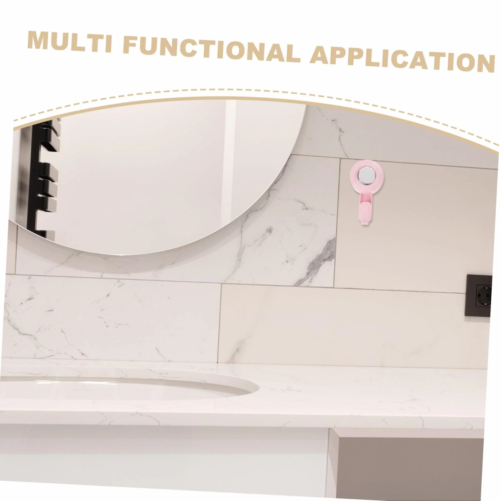 Gancio Ventosa Rotante Per Bagno Supporto Murale Senza Foratura Asciugamani Accessori Resistente Versatile