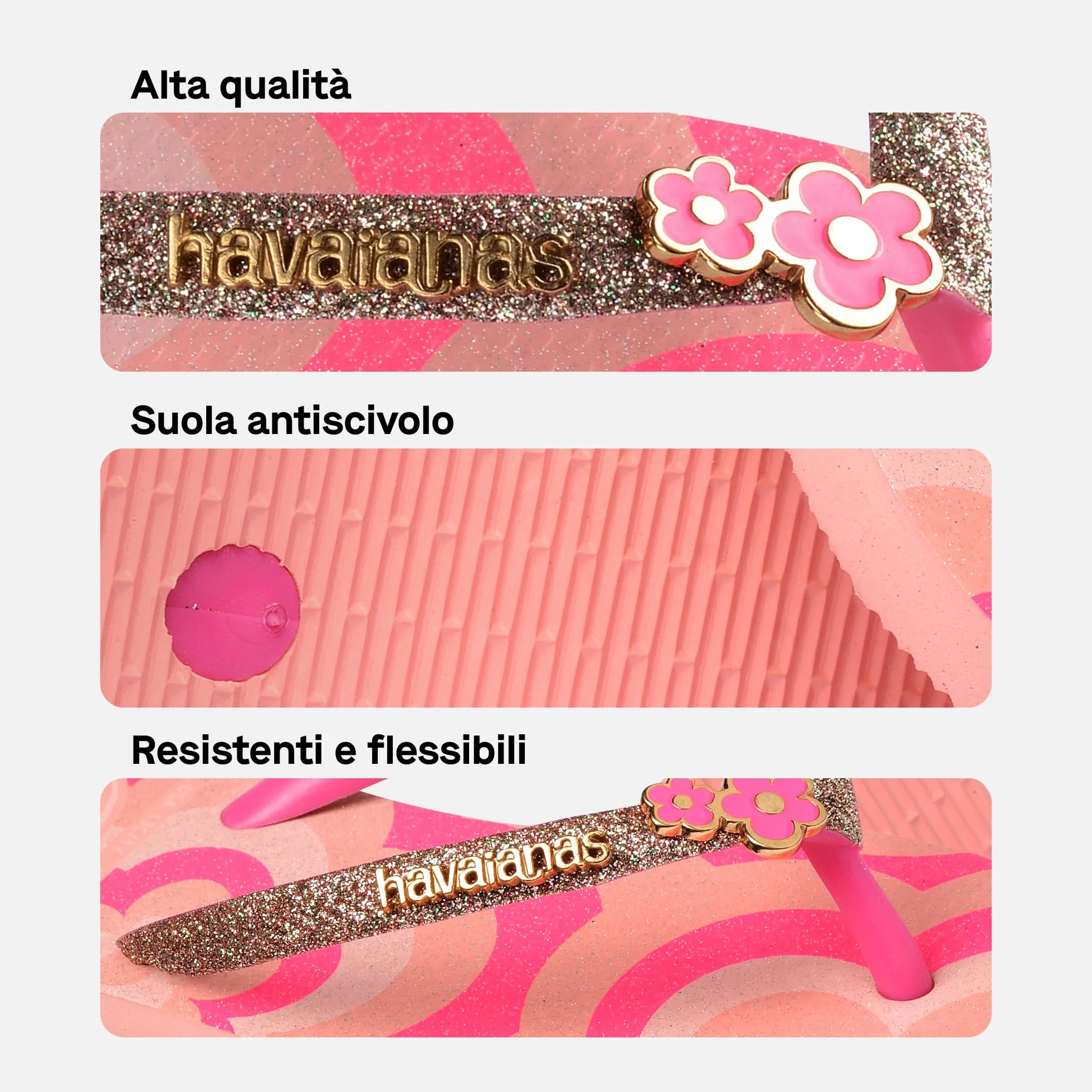 Havaianas Kids Slim Glitter II Infradito Bambine Ragazze