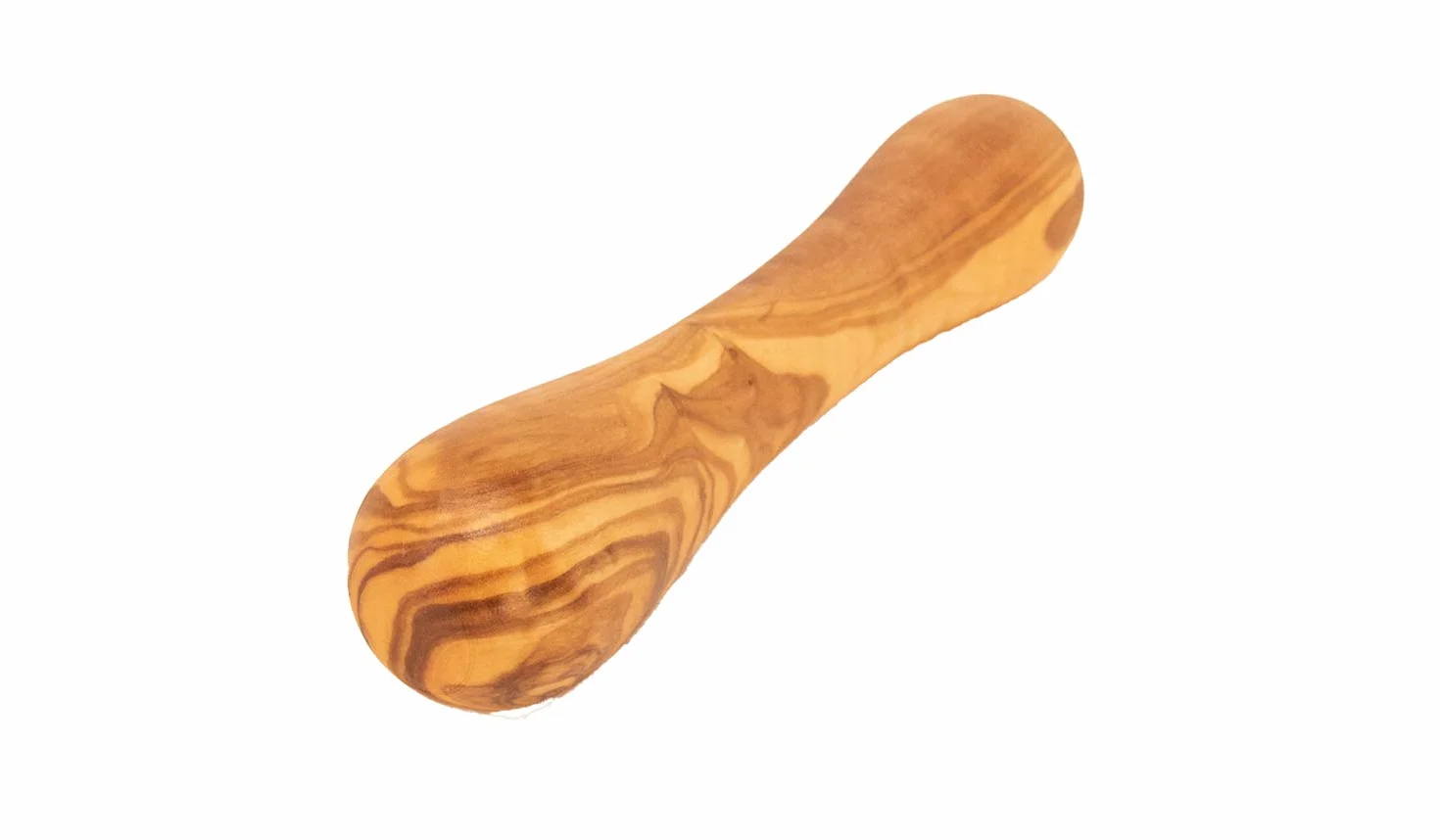 Benera - Set di mortaio e pestello in legno d'ulivo, circa 12 cm di diametro
