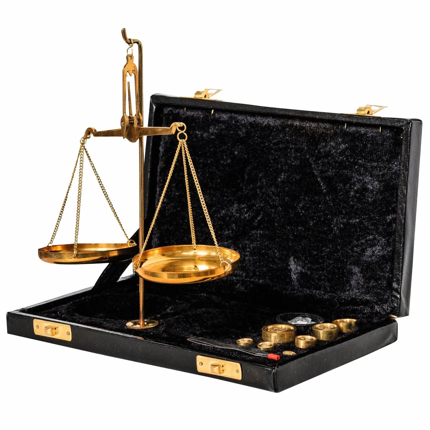 Bilancia Oro in Astuccio Stile Antico Decorazione 21cm