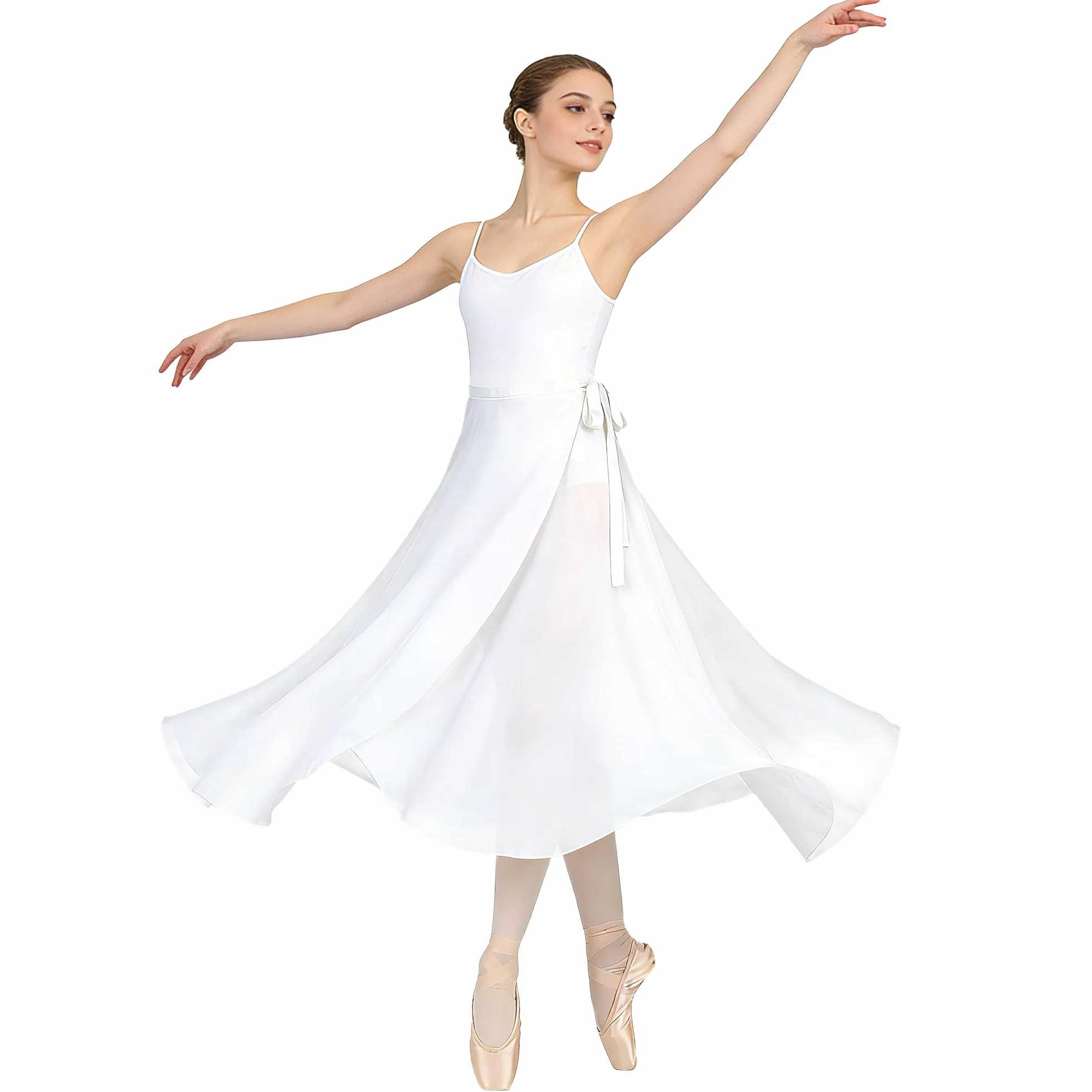 Baisdan Donne Lunghezza Chiffon Gonna Danza Classica Tango Moderno Sala da Ballo Gonna in Tulle