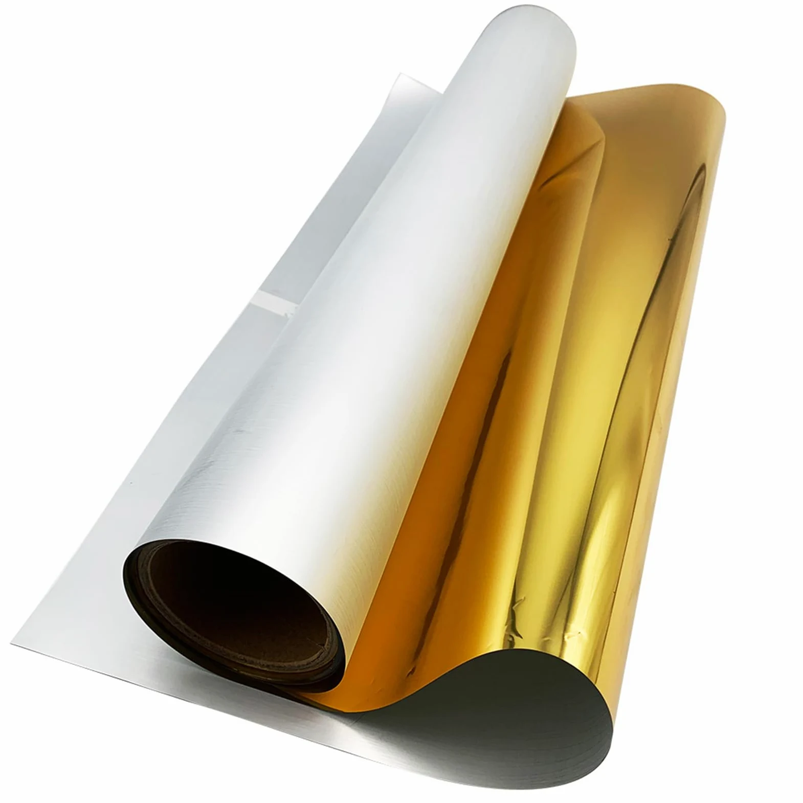 H-E DTF Pellicola di trasferimento DTF 33 cm x 20 m lamina d'oro DTF pellicola di trasferimento DTF oro argento, pellicola di trasferimento DTF (oro)