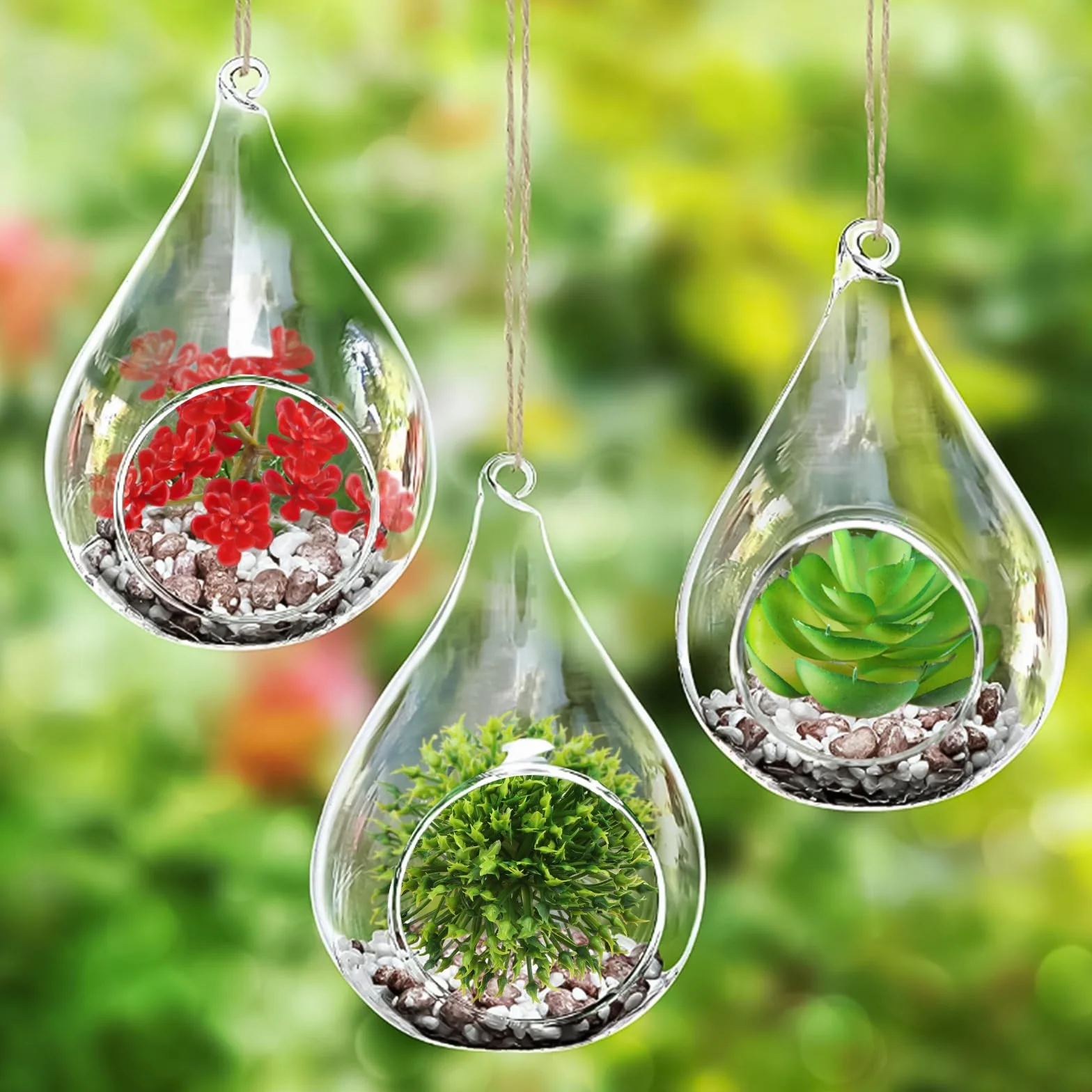 QUOZUO Pianta Finta 16pcs Finte Succulente Piante Grasse Artificiali per Decorazioni Casa