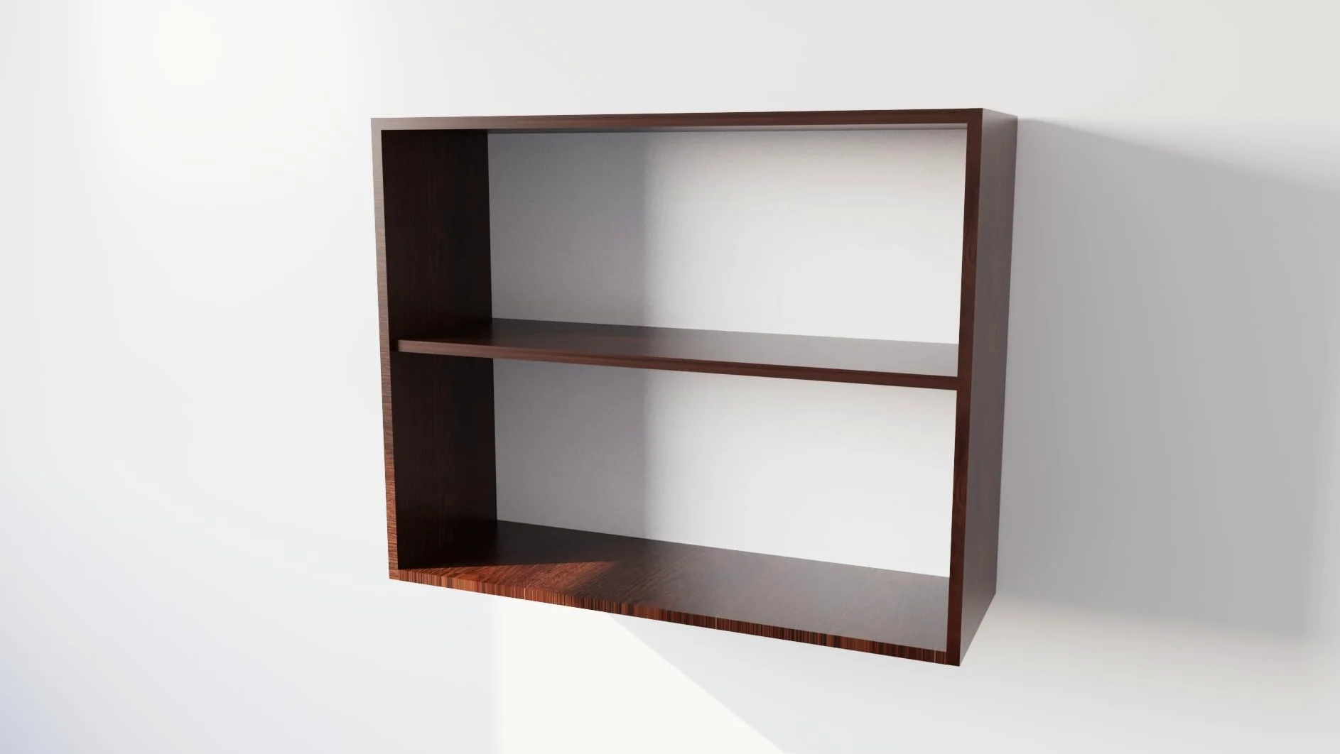 CALANDRELLI - Pensile Cucina in Legno Nobilitato Wengè, Mobile Alto con 2 Ante, Pensile Componibile Moderno Made in Italy (Altezza 72XLarghezza 90XProfondità 33 centimetri)
