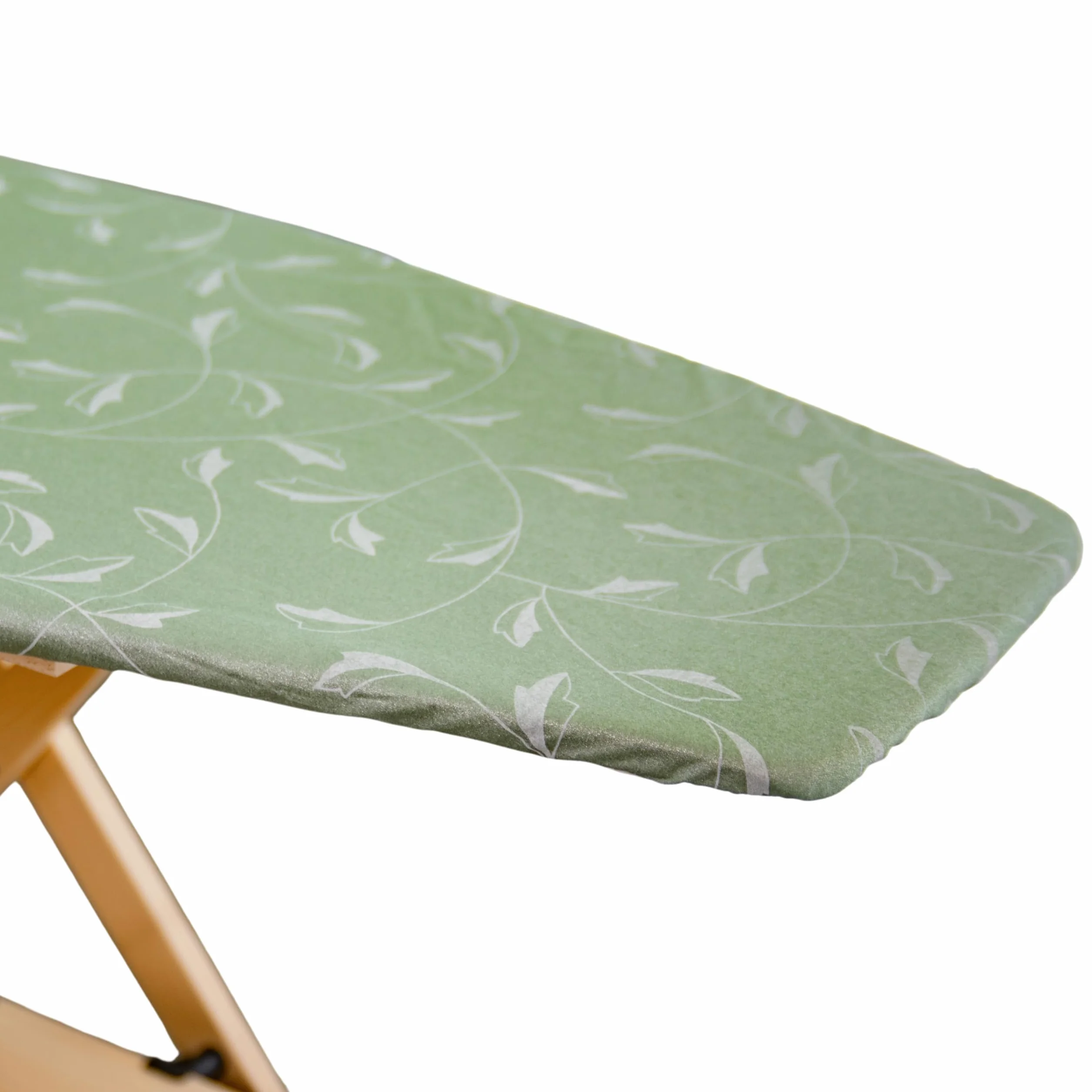 Copertina per Asse da Stiro, Compatibile con Foppapedretti, Colore Argento/Verde, Copriasse da stiro , copertura asse da stiro con Elastico, Tessuto 100% Cotone, 115 x 63 cm, Made in Italy