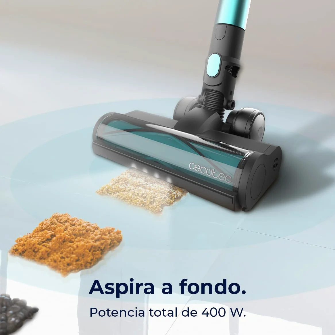 Cecotec Scopa Elettrica senza Fili Conga Rockstar 2500 Thunder Pet Flex. 400W, 120AW, Autonomia 65min in Eco, Spazzola Antigroviglio, Tubo Flessibile, Spazzola Animali, Accessori Mobili e Angoli