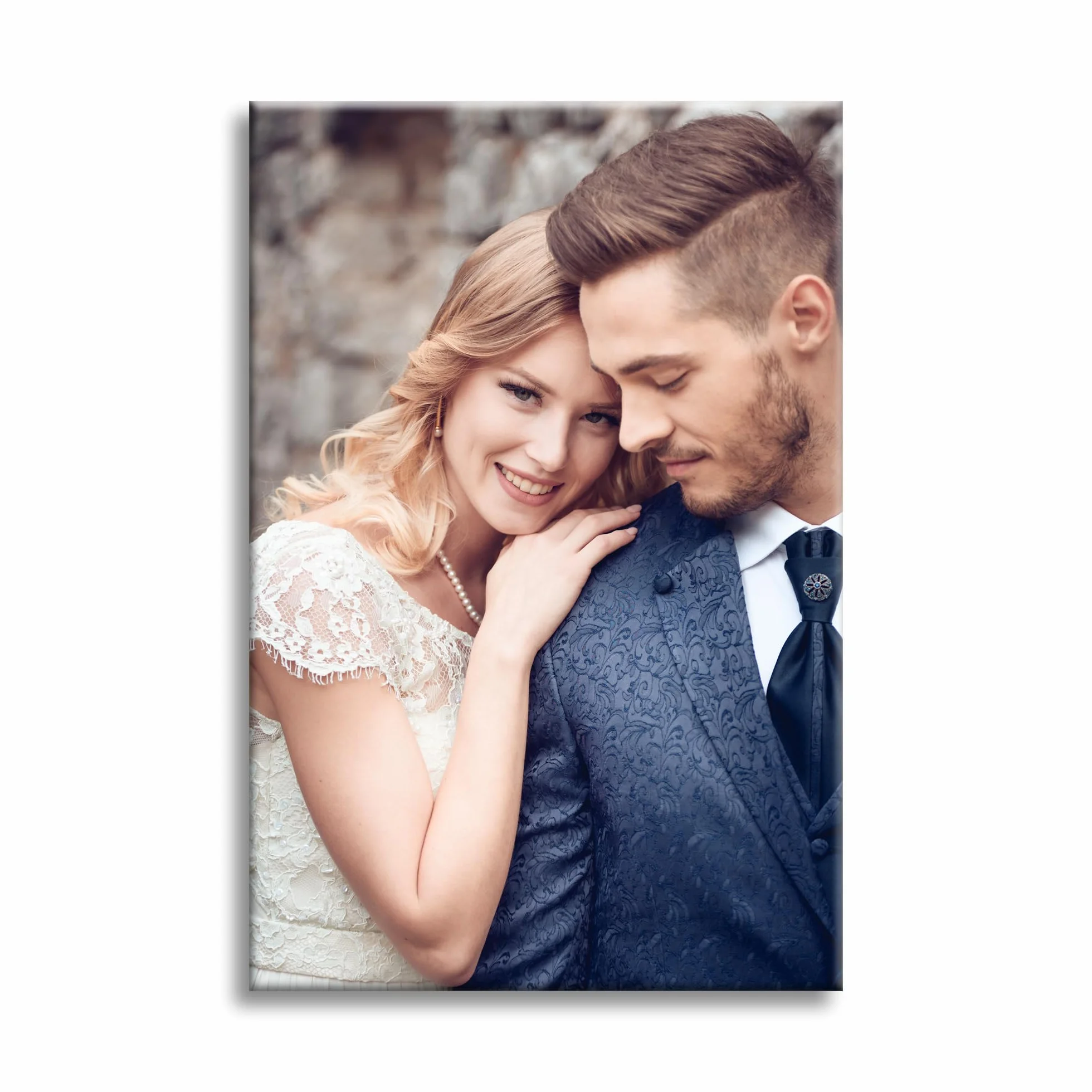 Tela personalizzata con foto orizzontale verticale stampata su cornice 40x60 cm per soggiorno