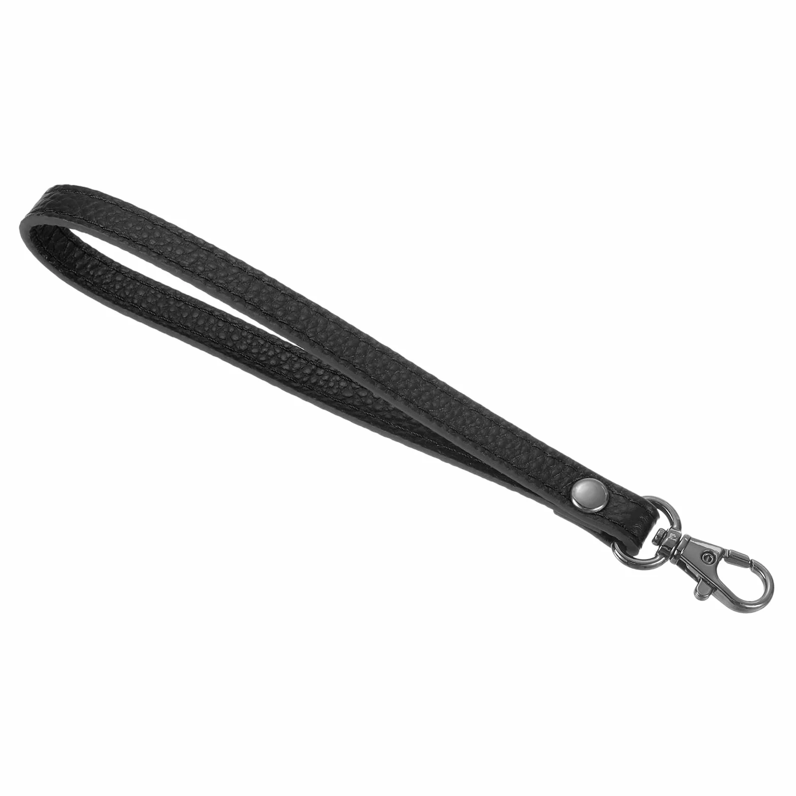 QUARKZMAN Cinturino da Polso in Pelle 190mm Tracolla Sostitutivo per Borsa Pochette a Mano Nero