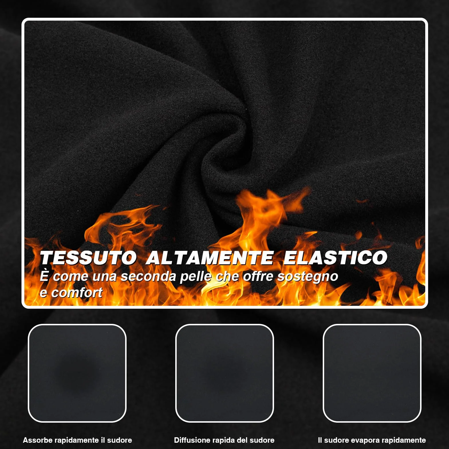 NuCamper Pantaloni Termici a Compressione per Ragazzi, Leggings Termici per Bambini Compression Leggings, Pantaloni Intimo Sportivi ad Asciugatura Rapida con Fodera in Pile per Bambini per Il Basket