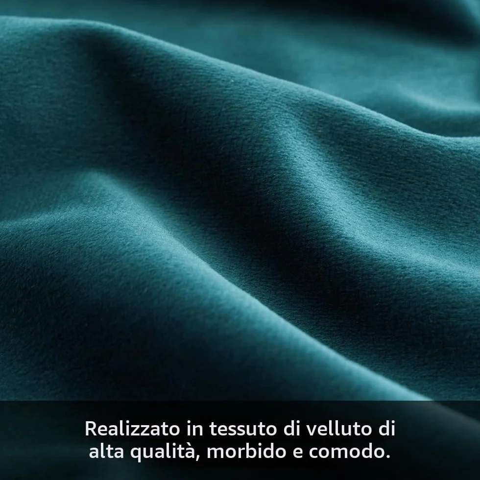 MIULEE Federe Cuscini in Velluto Decorativi 2 Pezzi 40x40 cm Blu Lago