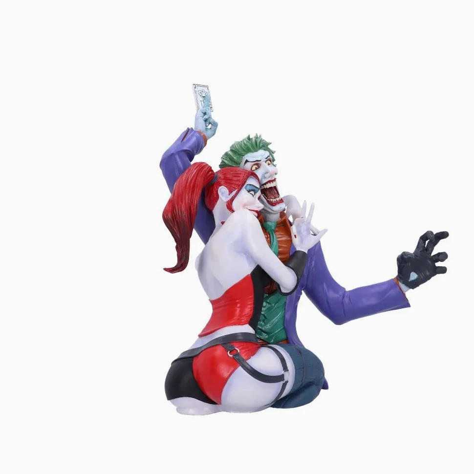 Nemesis Now Licenza Ufficiale The Joker e Harley Quinn Bust, Multicolore, 37,5 cm, 37.5cm