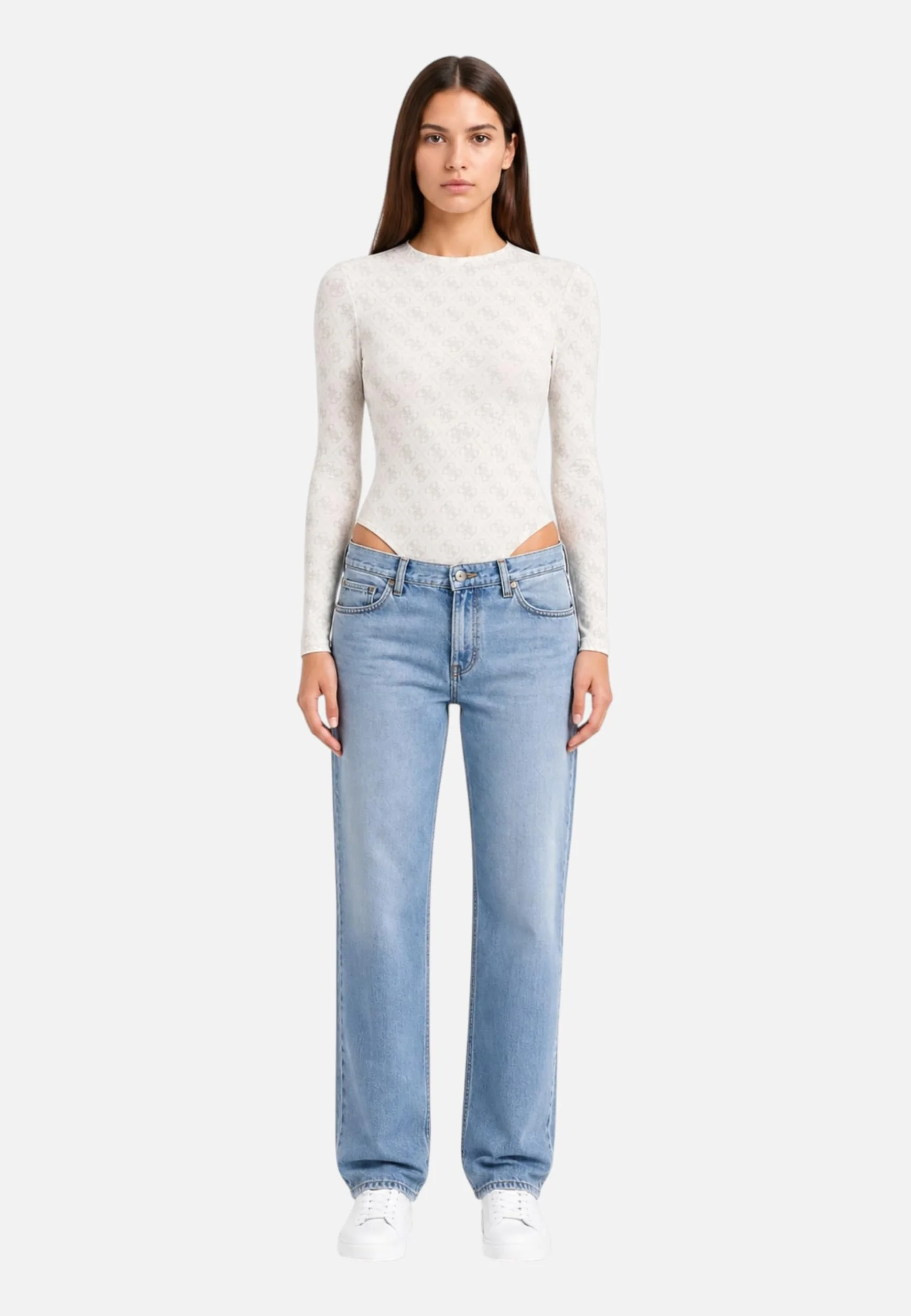 GUESS Donna Body Manica lunga Viscosa W5BP09K68D2
