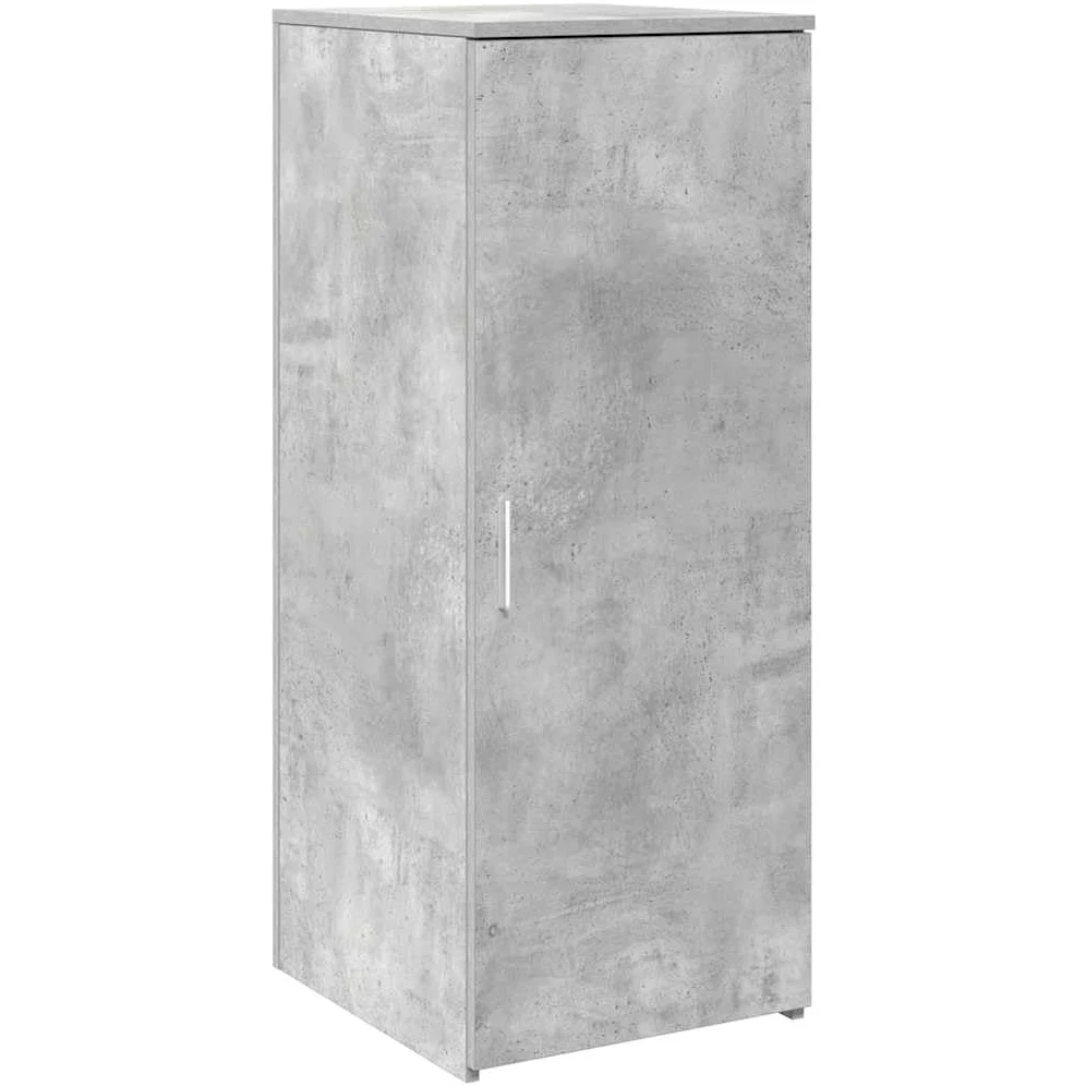 vidaXL Mobile Portaoggetti Grigio Cemento 40x45x103,5 cm in Truciolato, Armadio, Armadio da scrivania, Armadio da Ufficio, Armadio credenza