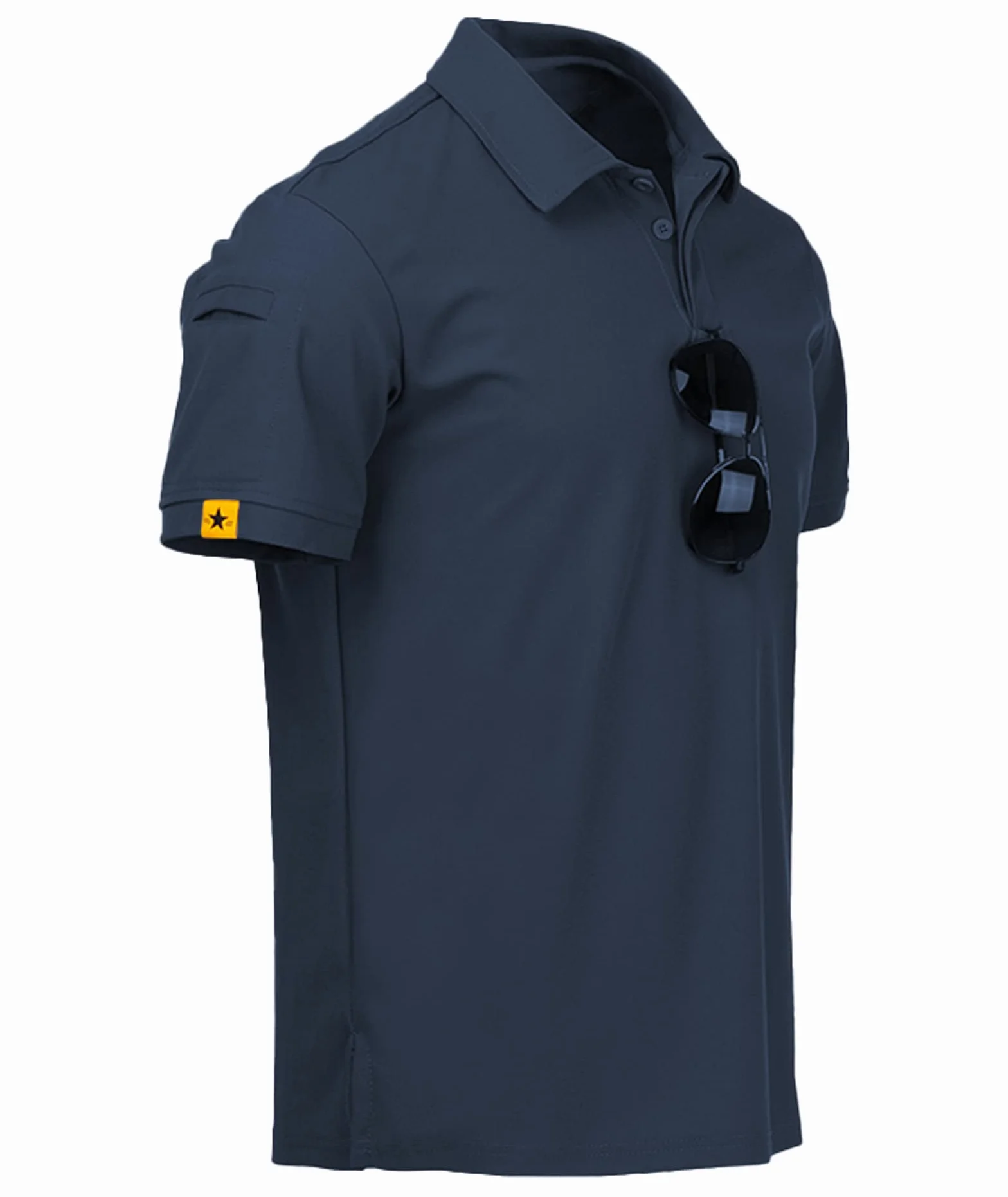 ZITY 5 Pack Polo Uomo Manica Corta Traspirante Asciugatura Rapida Camicia Sportiva Golf Regular Fit