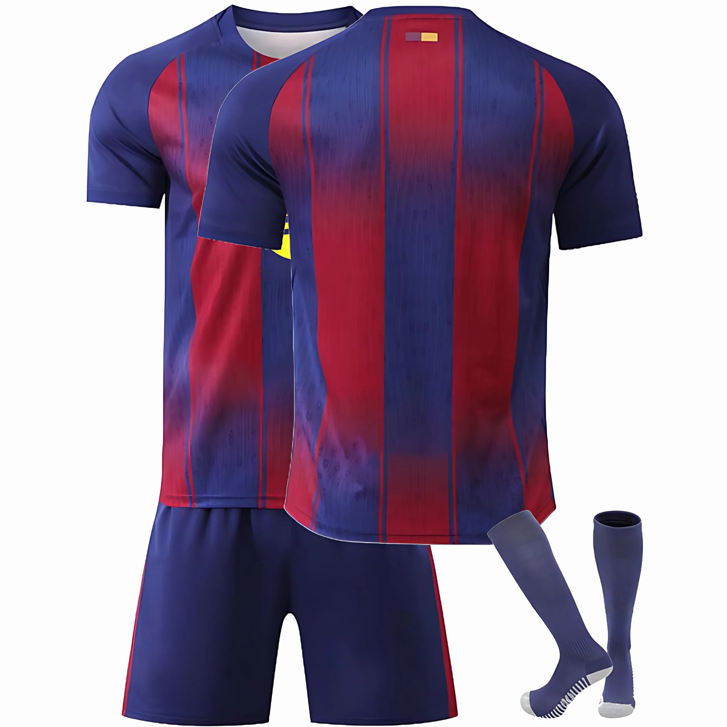 Completo Maglia da Calcio per Bambini Stagione 2024/2025 – Maglia Personalizzabile con Numero e Nome – Kit Completo casa/Trasferta + Pantaloncini e Calzettoni