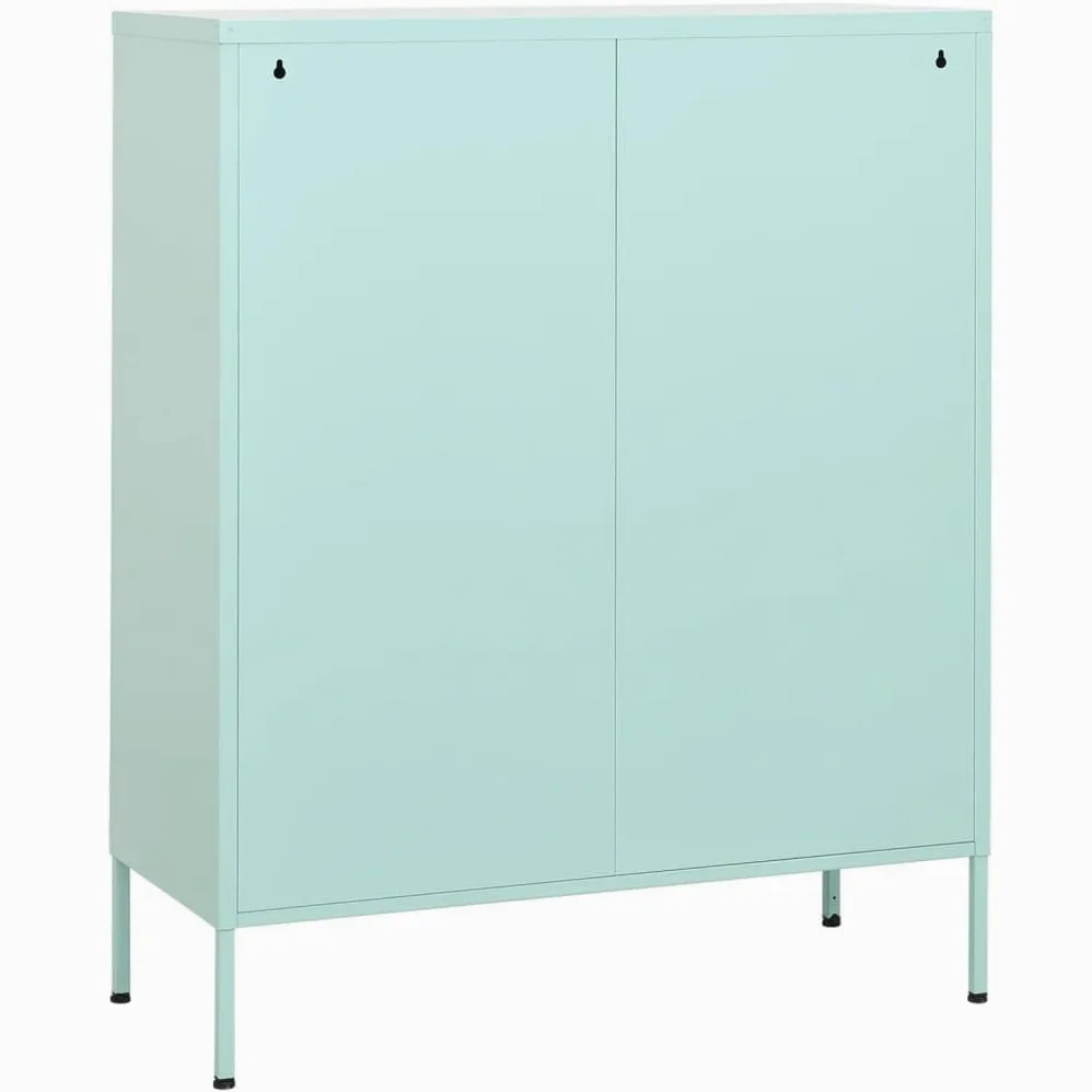 Armadio Archivio Schedario Armadio Ufficio Metallo Armadietto Menta 80x35x101,5 cm in Acciaio Per dipendenti casa ufficio scuola palestra