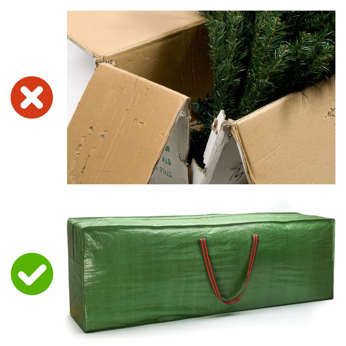 CKB Ltd Sacca con cerniera per albero di Natale artificiale extra large 2,7 m