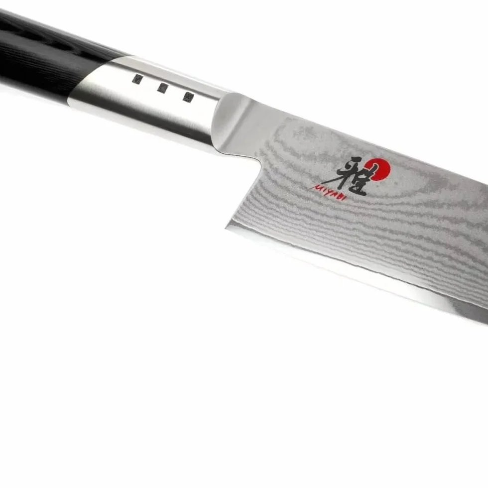 MIYABI Gyutoh Coltello, Acciaio Inossidabile, Nero, 24 cm