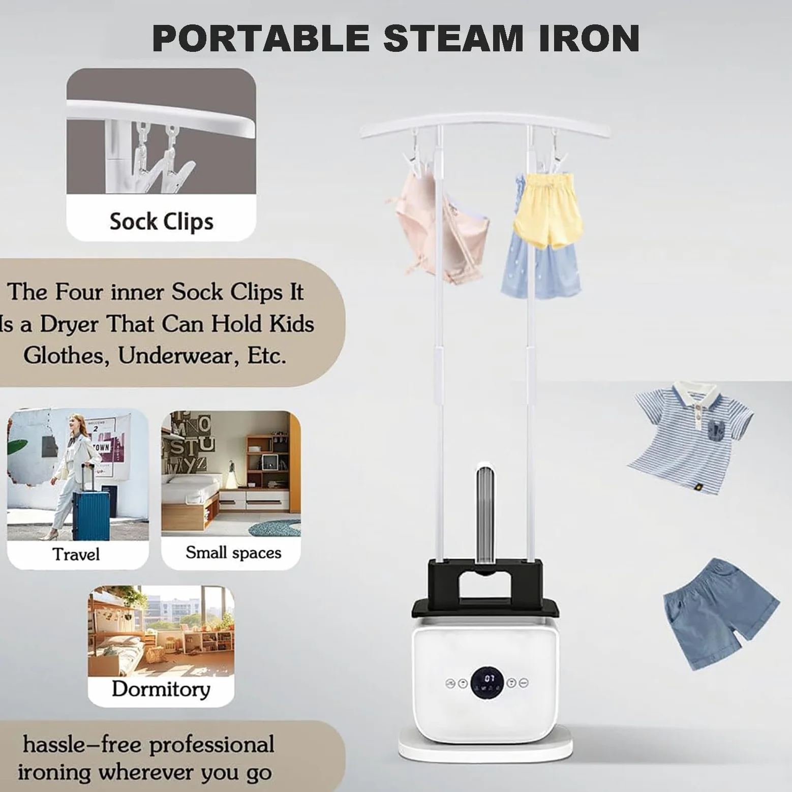 Ferro da Stiro Automatico per Camicie | Sostituisce Il Ferro da Stiro, l'asse da Stiro e la Vaporiera | Ferro da Stiro per Camicie, Bluse e Camicie | Innovativo ed Efficiente