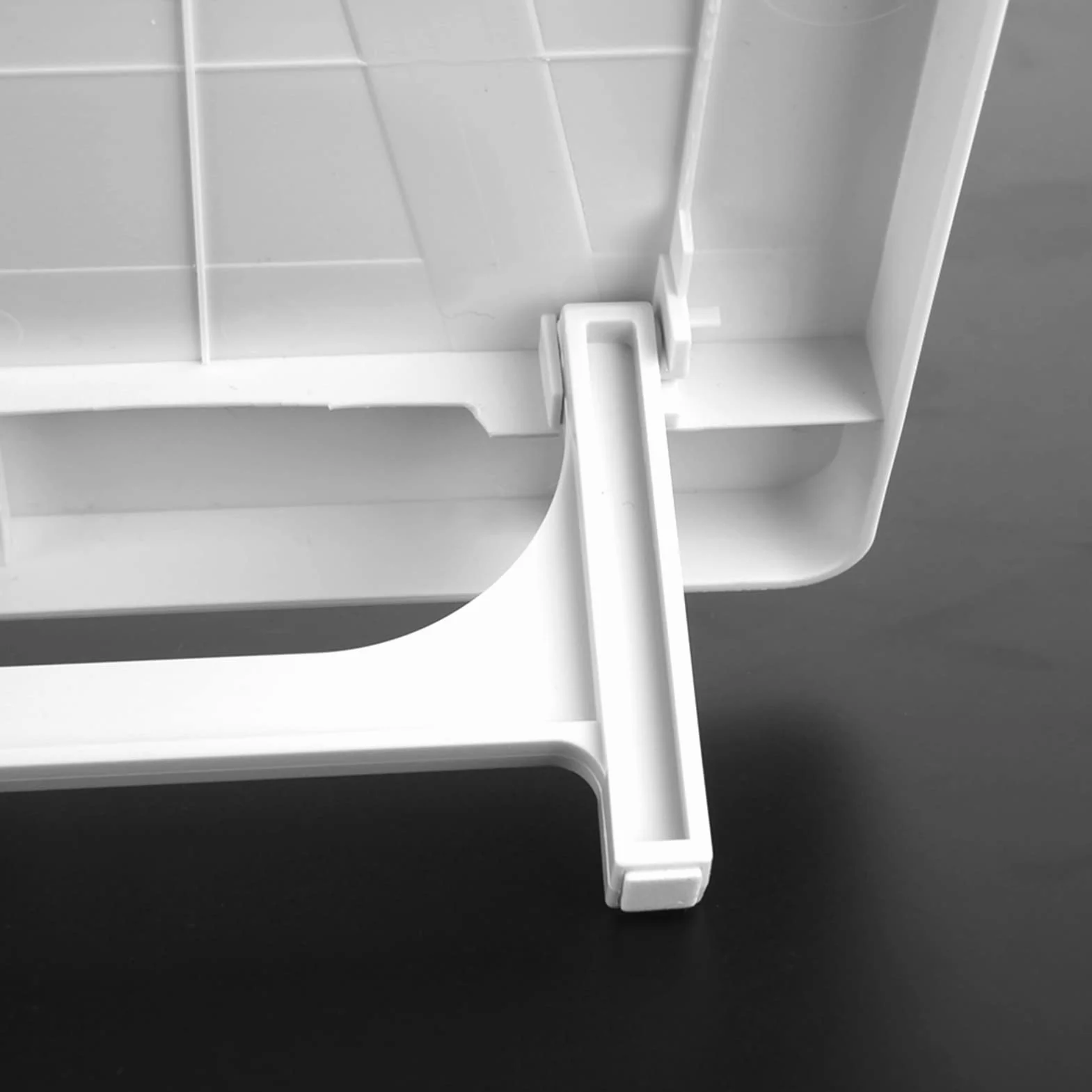 Acouto Tavolo da Cucitura Pieghevole Portatile in Plastica ABS con Tavola di Estensione per Grandi Progetti (bianco)