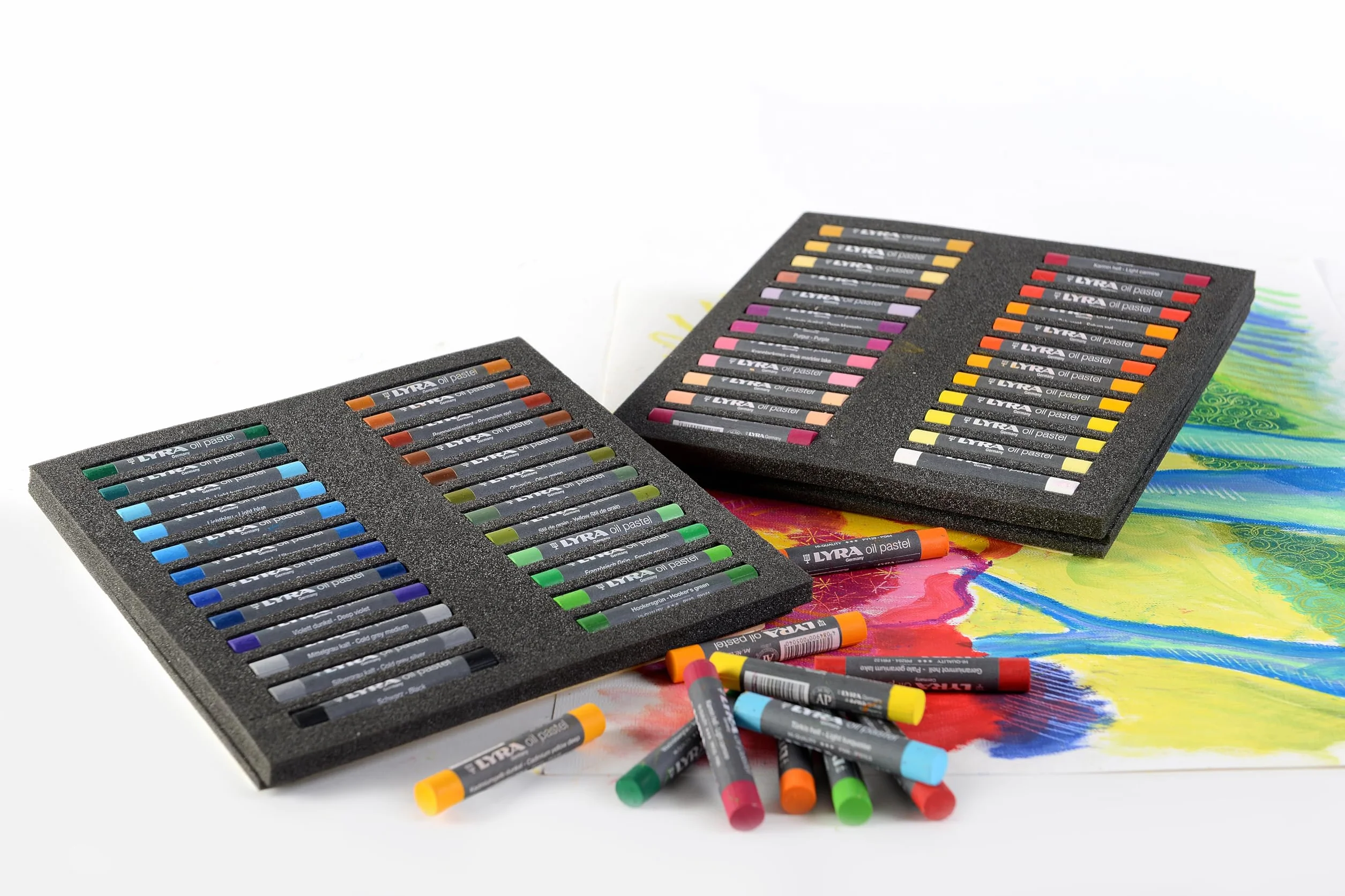 LYRA L5811480 - Pastelli a olio per artisti, rotondi, 11 mm, 48 colori assortiti