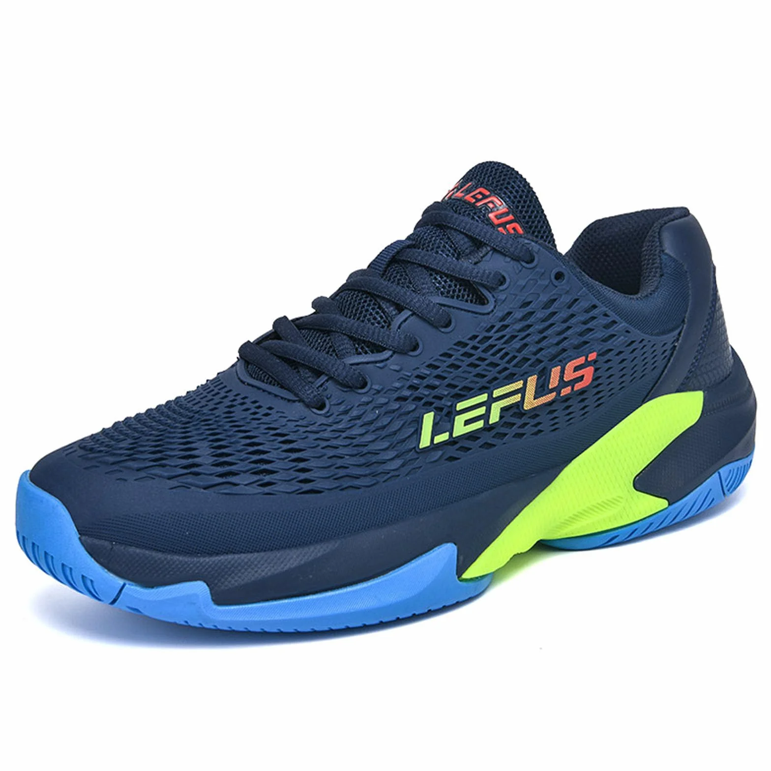 Scarpe da Tennis Uomo Ammortizzate Traspiranti Badminton Squash BLBK