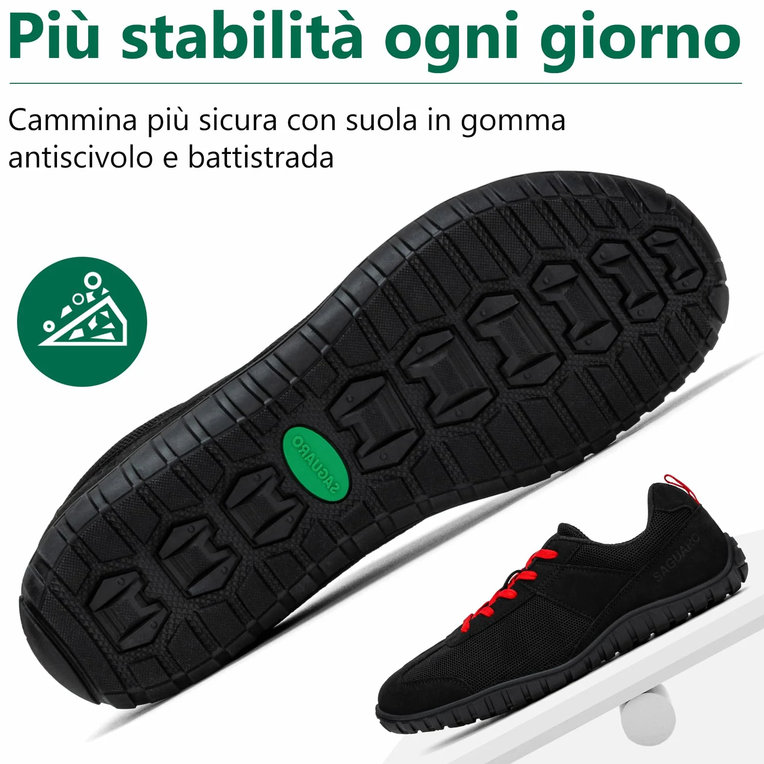 SAGUARO Scarpe Minimaliste Uomo Barefoot Traspiranti Pianta Larga 39-48 EU