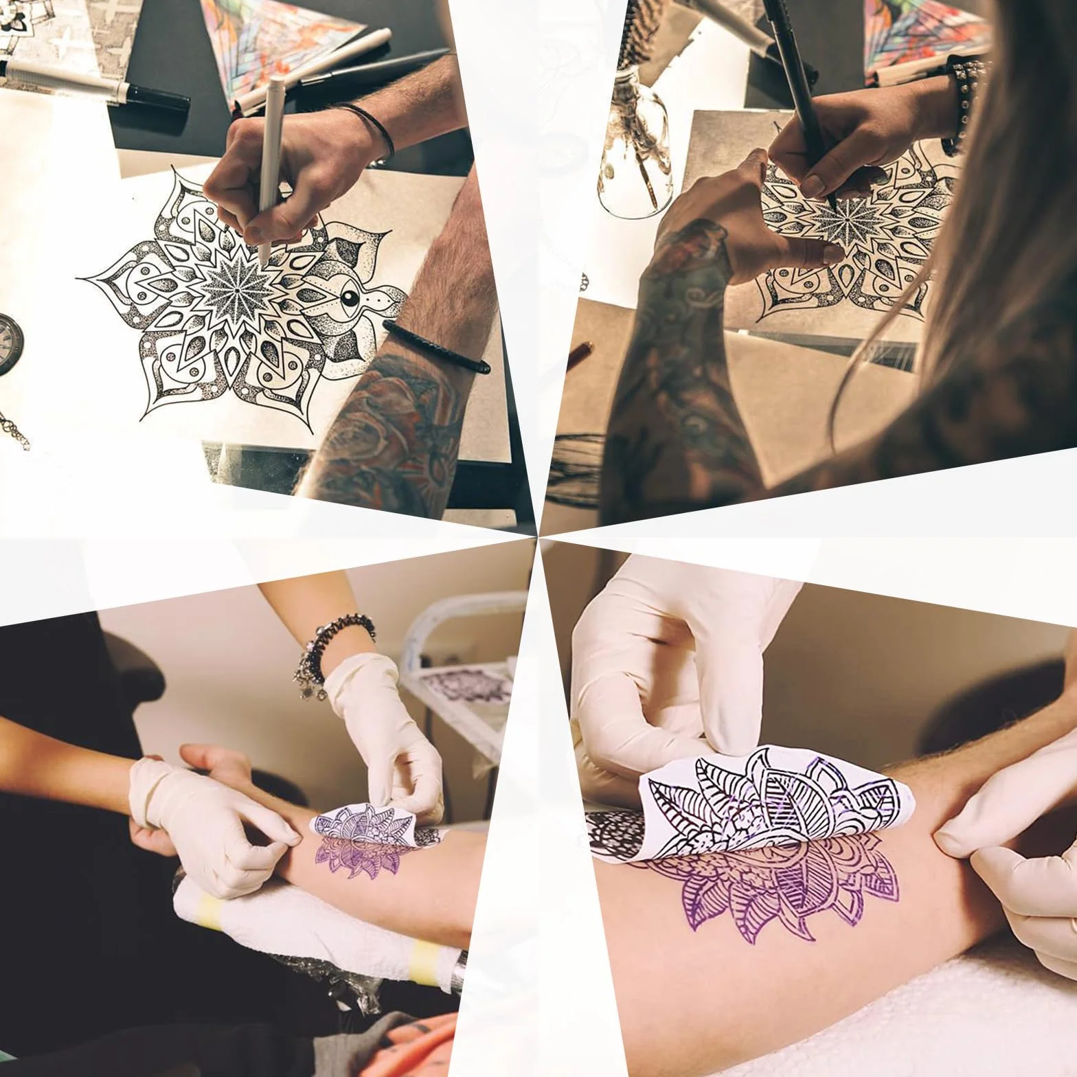 50 fogli di carta trasferibile per tatuaggi, formato A4, 4 strati, per tatuaggi professionali