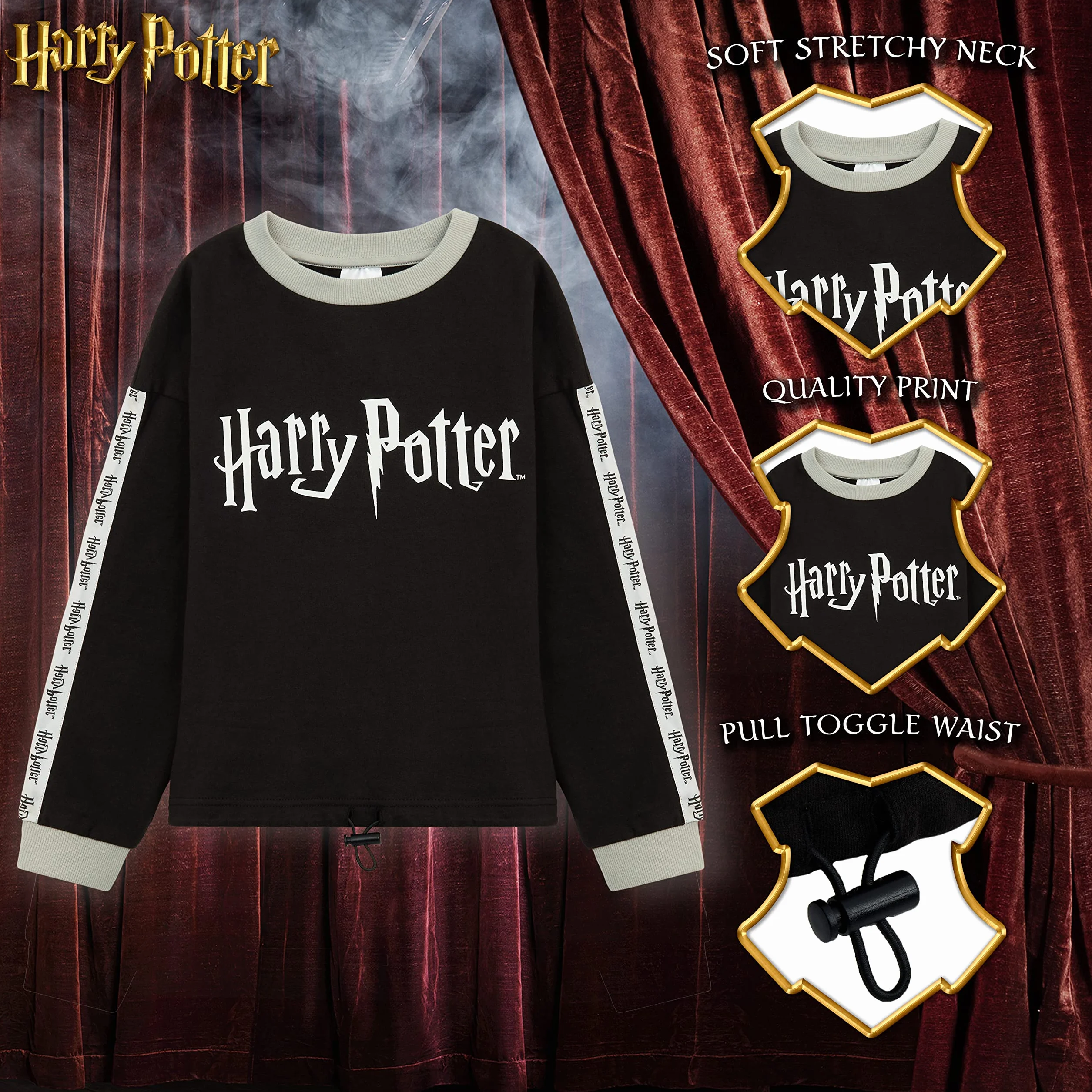 Harry Potter Felpa Bambina Ragazza 7-14 Anni