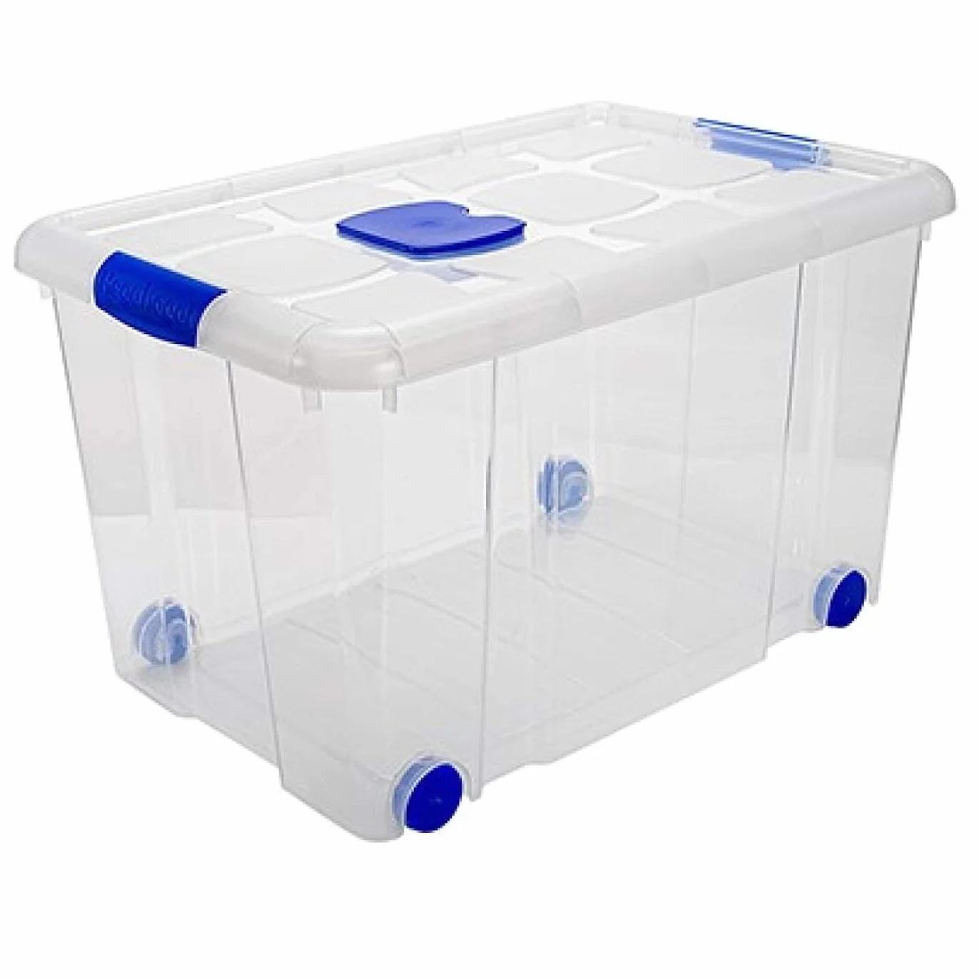 Acan Tradineur - Confezione da 4 Scatole di Archiviazione - Realizzato in plastica - Contenitore per riporre giocattoli, libri, vestiti, coperte - N.º 4-35,7 x 59 x 40,5 cm - 55 litri