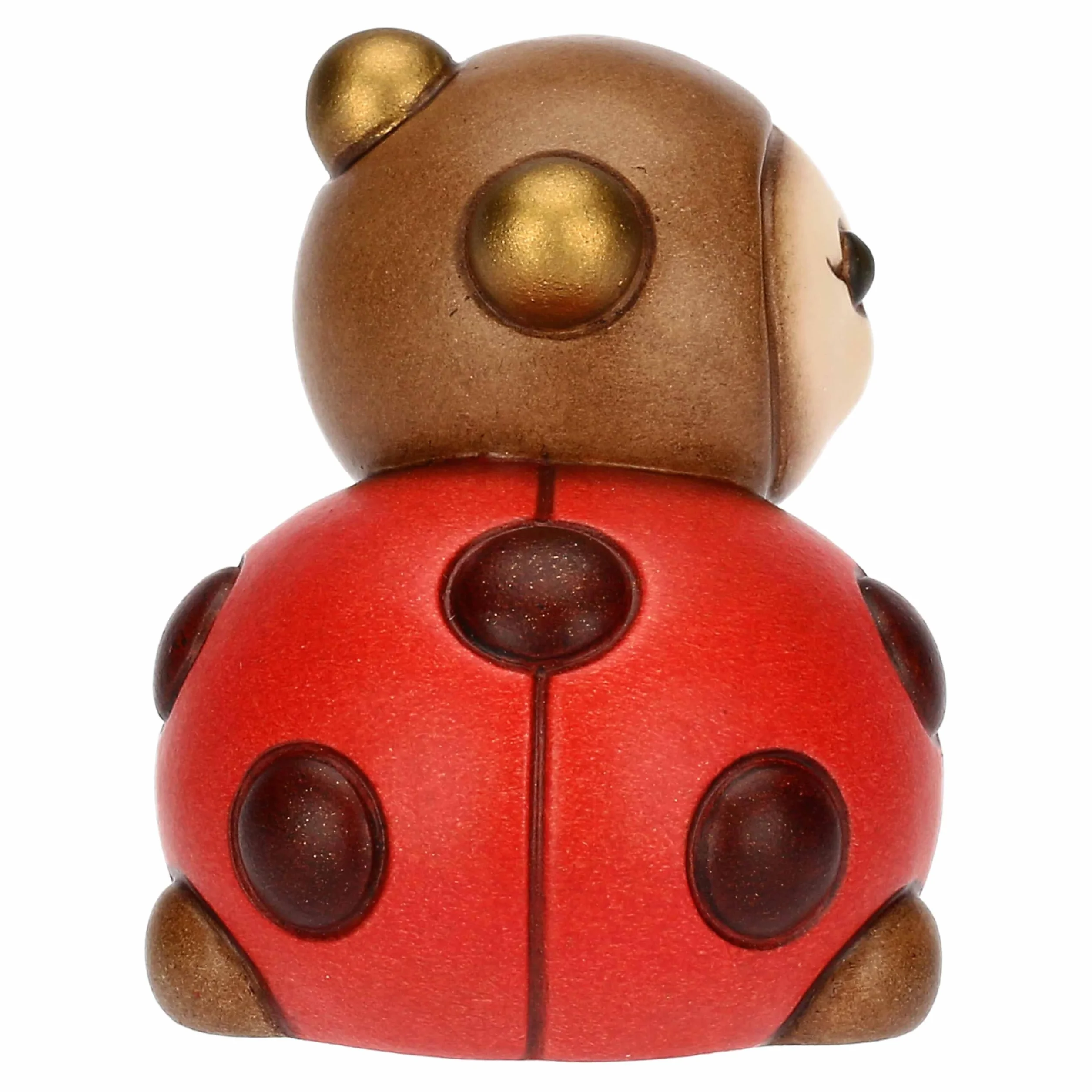 THUN - Mini coccinella Ella - ceramica - Collezione Giardino di Primavera - 4.7 x 4 x 4.7 cm