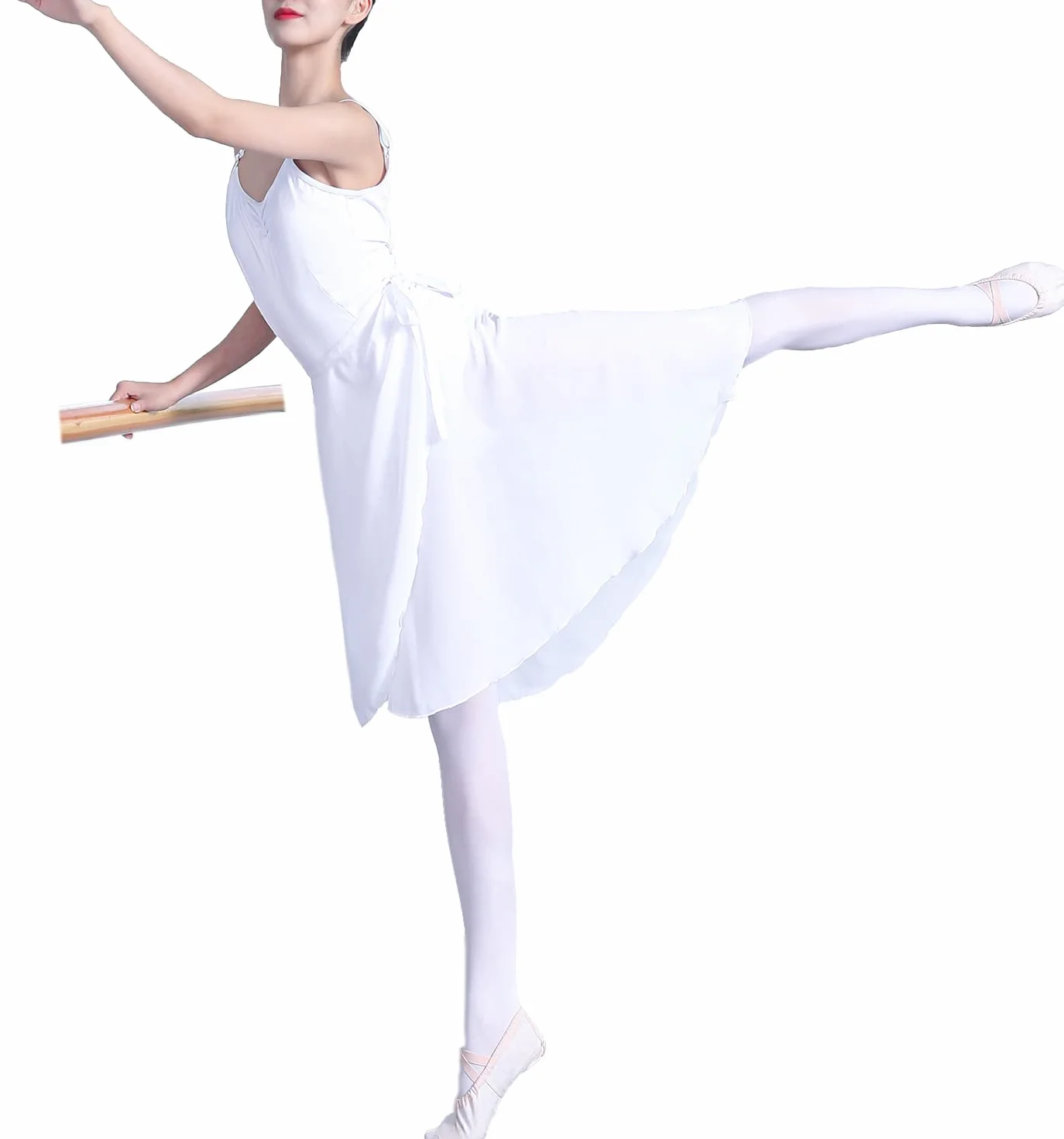 HOEREV Donna Sheer Pannello Esterno dell'involucro Balletto Balletto Gonna Danza Dancewear