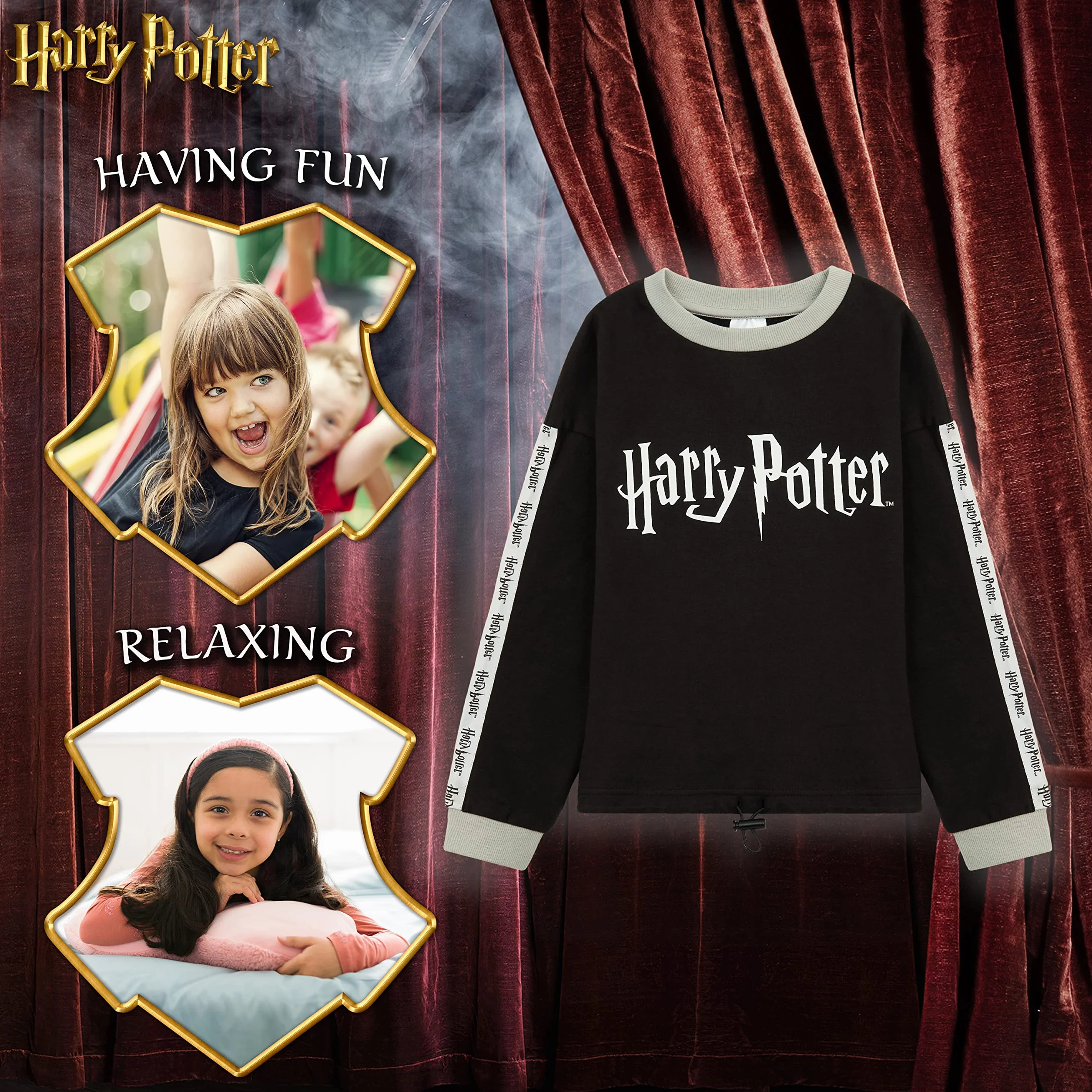 Harry Potter Felpa Bambina Ragazza 7-14 Anni