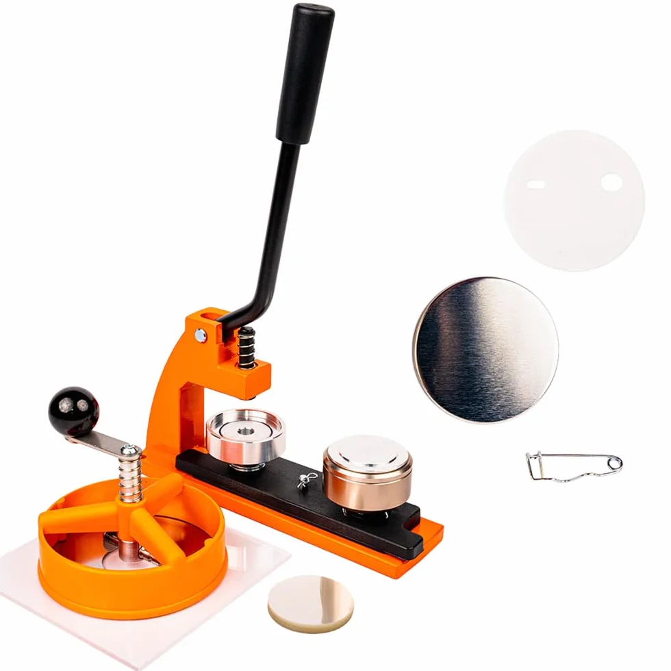 Macchina per Spille 38mm 250 Badge Inclusi Pin Maker Intercambiabile 25mm 45mm 58mm 77mm