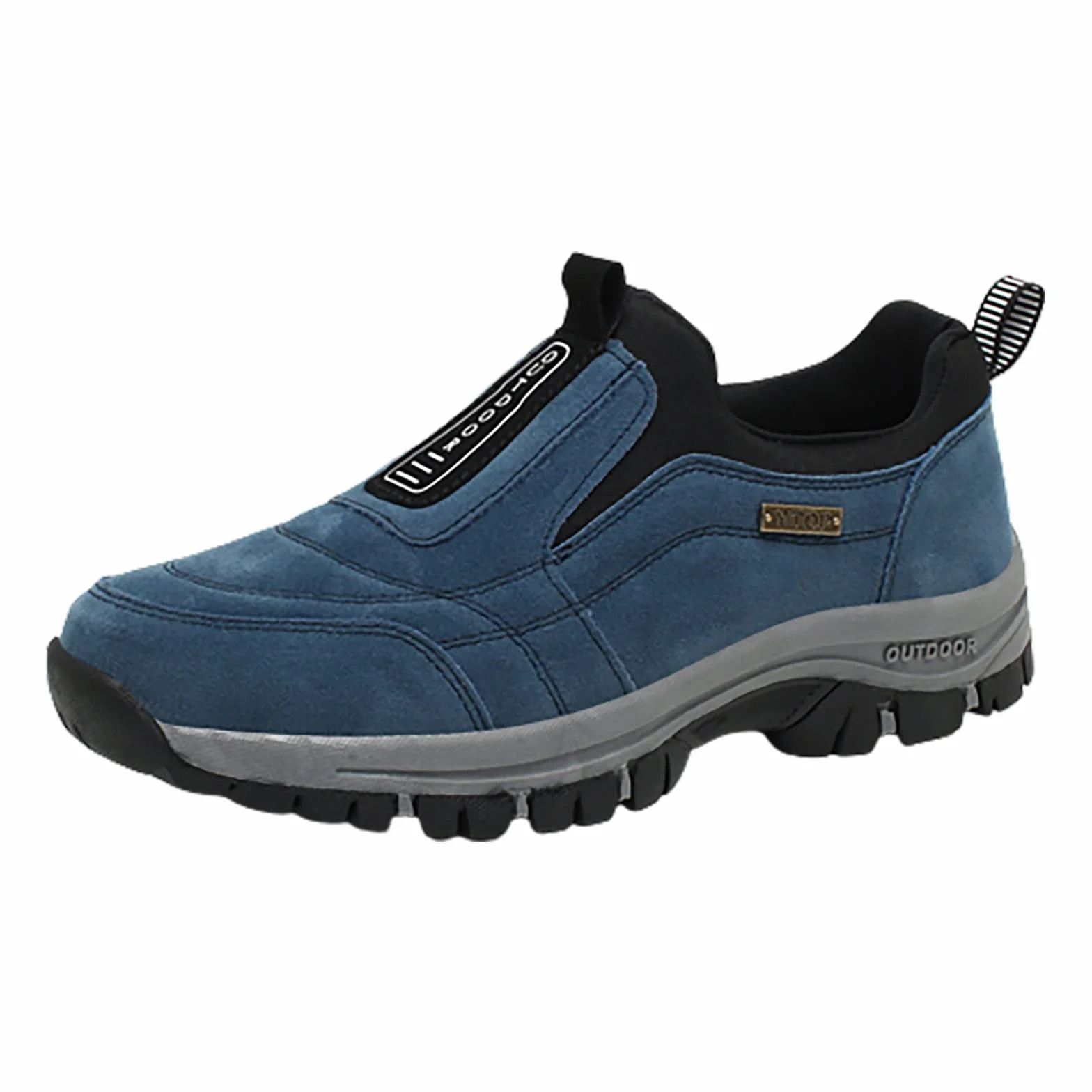 Scarpe ortopediche da uomo slip-in antiscivolo leggere comode larghe per trekking