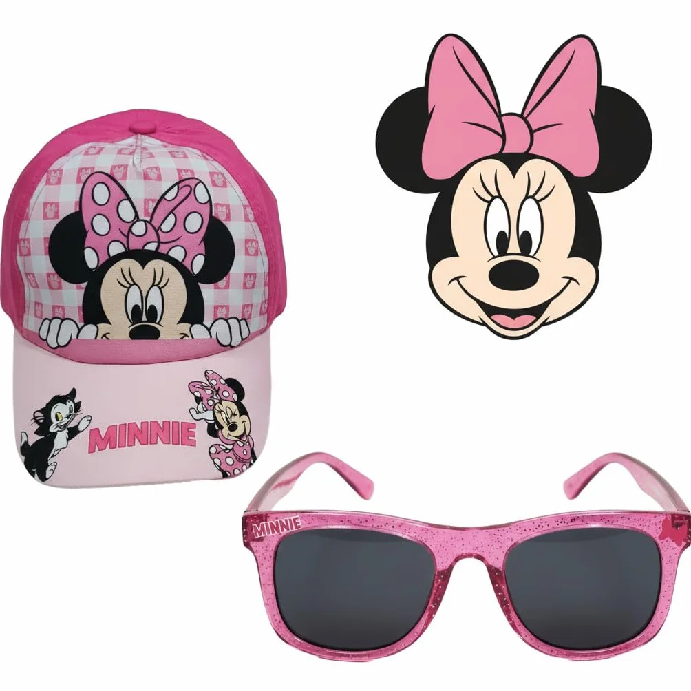 ILS I LOVE SHOPPING Set Cappello e Occhiali da Sole Bambino Kit Berretto Baseball Protezione UV Regolabile