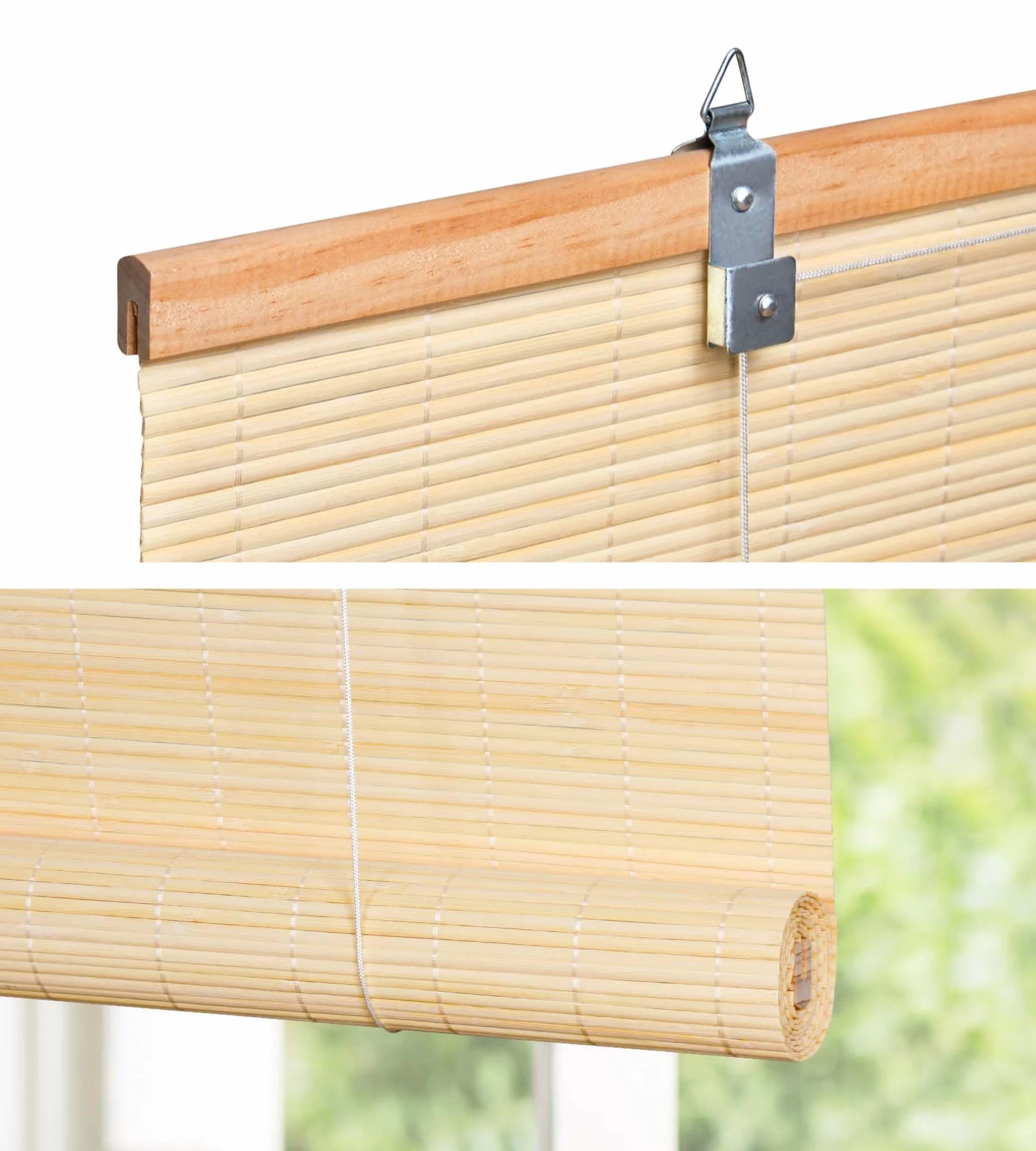 Victoria M. Tenda a Rullo in Bambù per Interni, Protezione Solare, 90 x 130 cm, Colore Natura