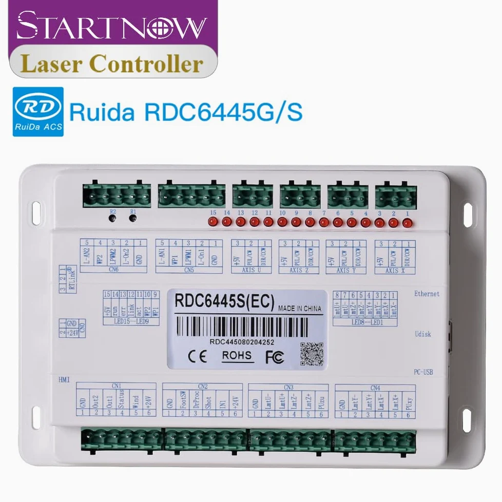 Ruida RDC6445G RDC6445G - Scheda di controllo laser CO2 RDC6442 per sistema di controllo del taglio e incisione laser CNC, RDC6445GT5, RDC6445S (Ruida RDC6445S)