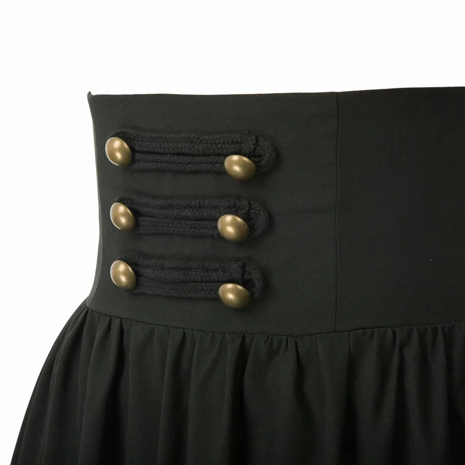 Gonna da Donna Abiti Estivi Gonna Lunga Vita Alta Orlo con Volant Linea ad A Abito da Festa Casual Pieghettato in Vita Elastica Nero M