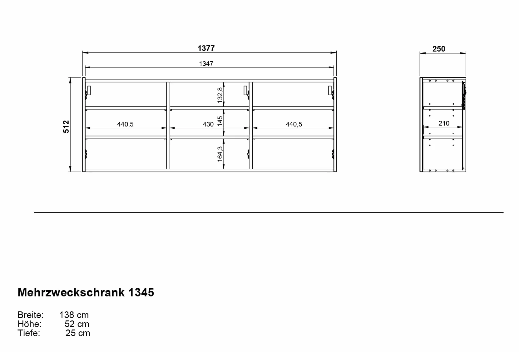 Germania Scarpiera 1345-513 GW-Libbiano, in bianco/Rovere Navarra, con profondità ridotta, 138 x 52 x 25 cm (LxAxP)