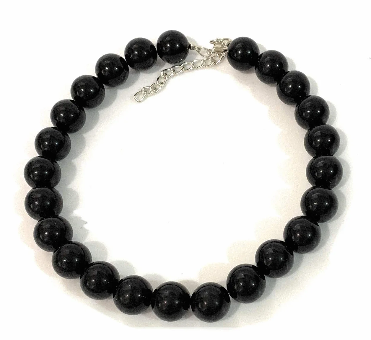 Caprilite 18mm Large Big Giant Faux Pearl Bead Statement Necklace Choker Vintage