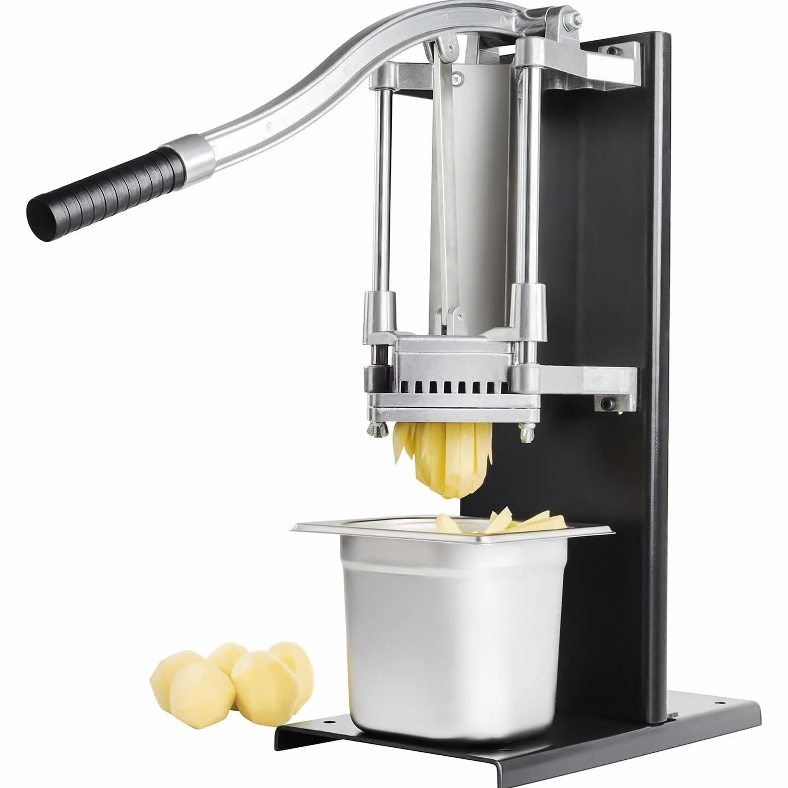 Royal Catering Tagliatutto Manuale (5 Lame) Acciaio Inox, Gomma