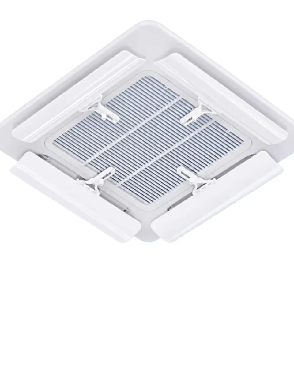 Deflettore per climatizzatore, Cassetta da soffitto Deflettore AC con gancio Milk 1/2/4 Pz Ufficio | 4pcs