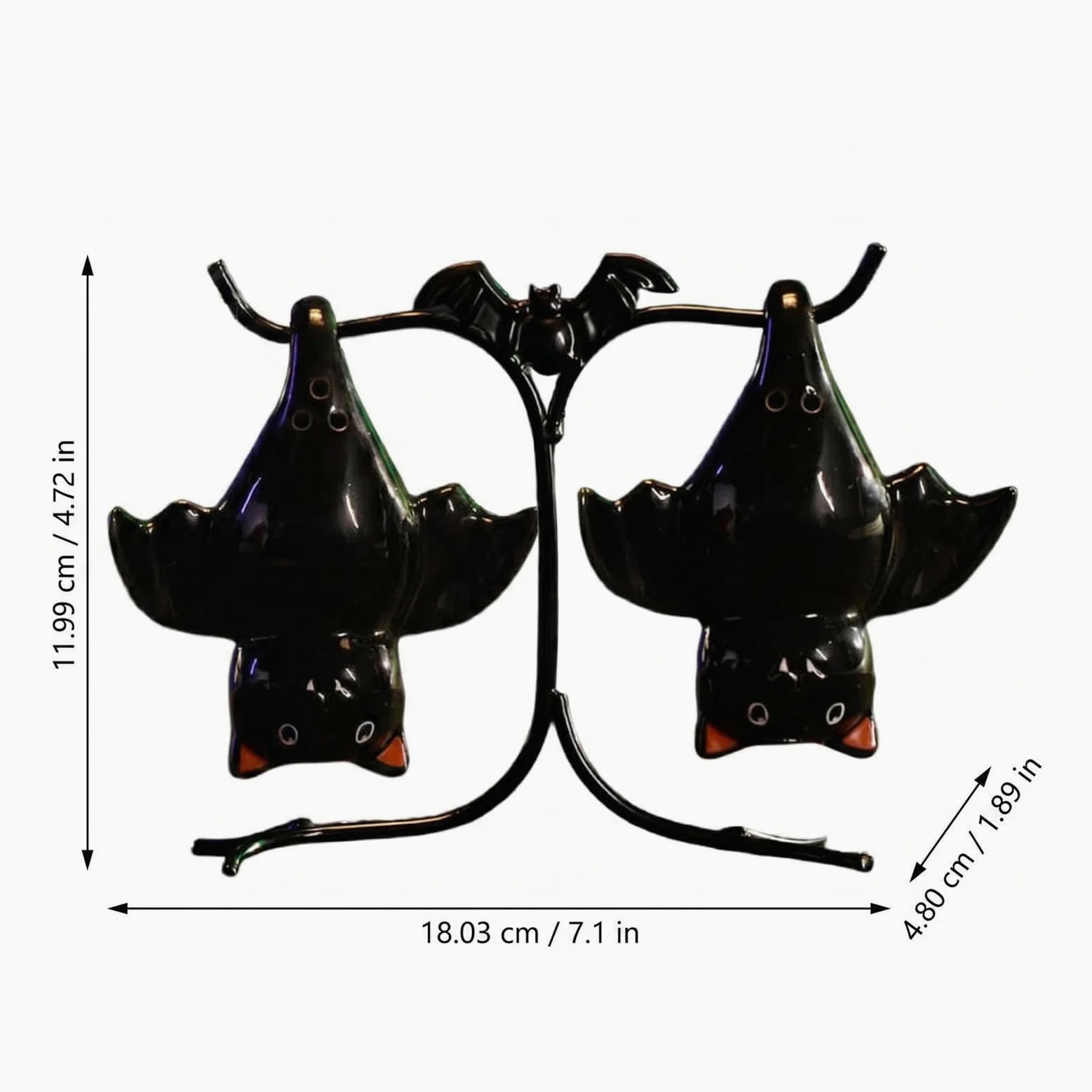 saliera e peperiera Portacondimenti a Forma di di Halloween | Set di shaker da sale e pepe per cucina, tavolo, barbecue, camper, casa colonica, dormitorio, casa