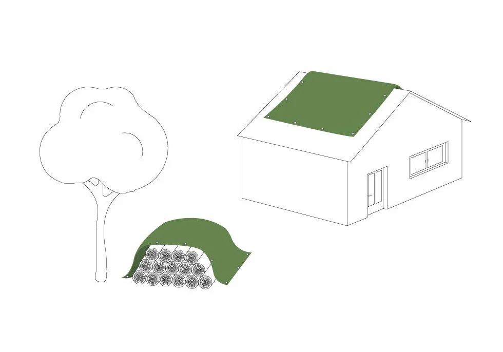jarolift Telone Occhiellato Impermeabile, Telo di Copertura Multiuso in Polietilene 90 g/m², Resistente, 4 x 8 m, Bianco