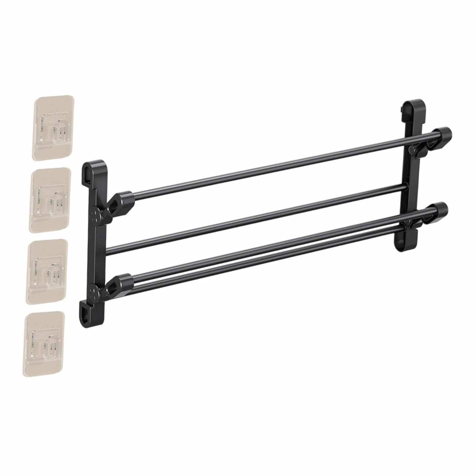 perfk Scarpiera pieghevole da parete, portaoggetti pieghevole, versatile, porta scarpe, porta asciugamani per armadio da camera da letto, 65 Cm