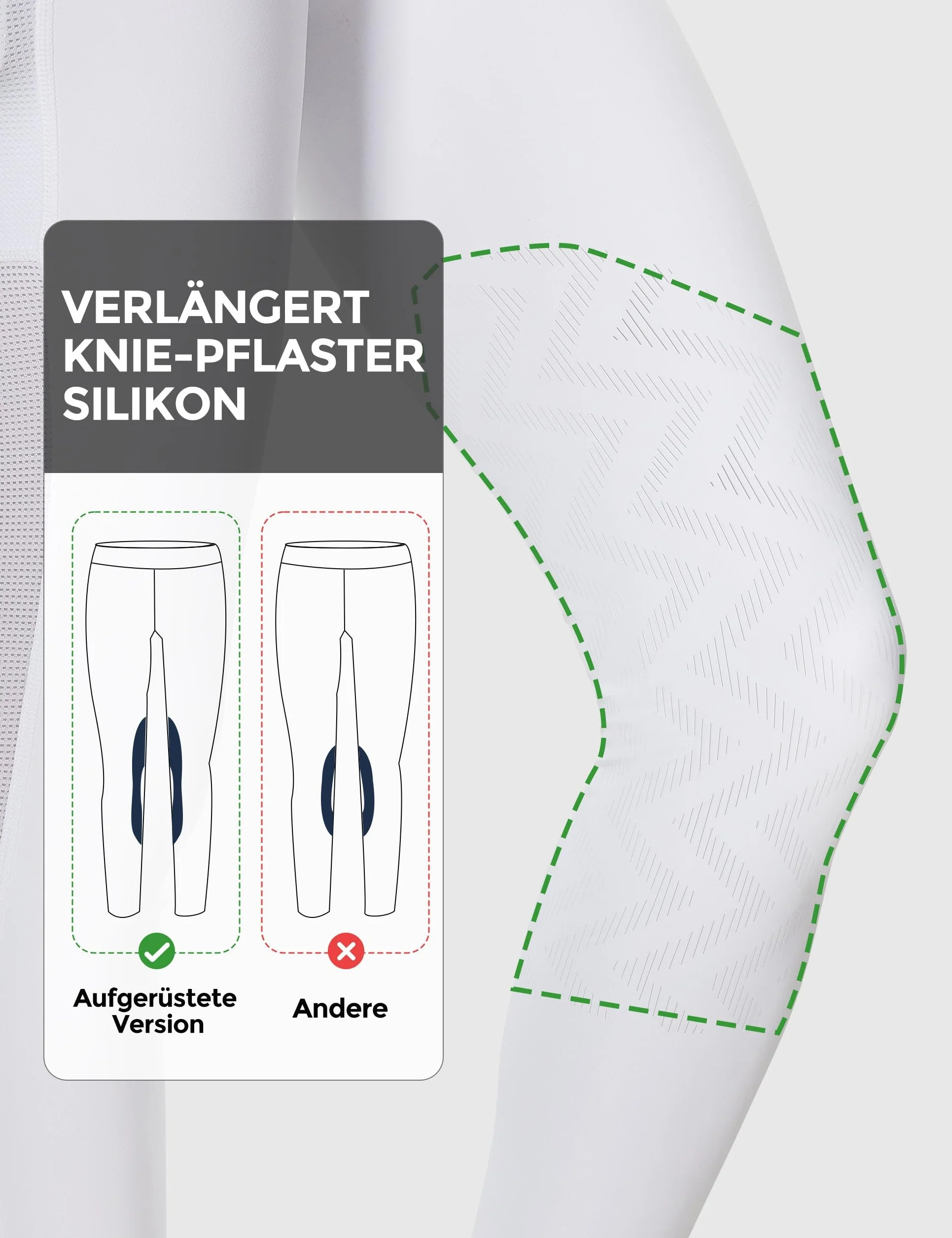Pantaloni da equitazione da donna FitsT4 con inserti antiscivolo sul ginocchio, vita alta e tasche laterali