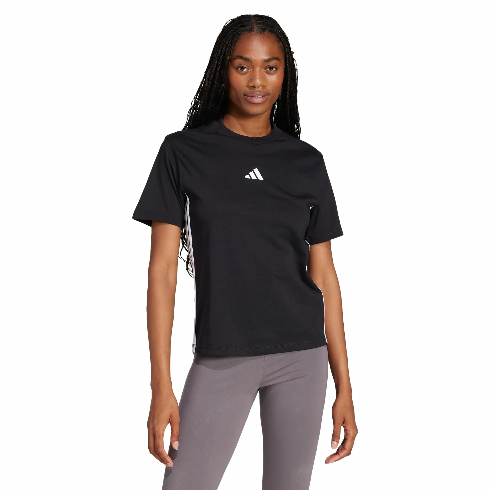 adidas Women Essentials Maglietta Cotone 3 Strisce