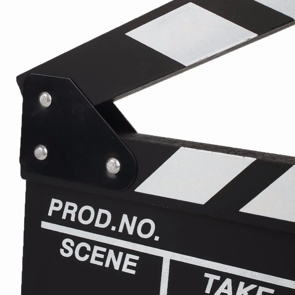 TRIXES Ciak da regista Lavagna in ardesia Batacchio in legno per film TV